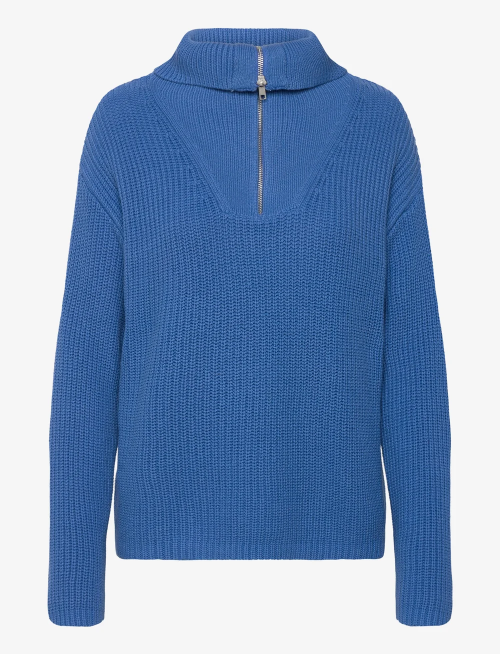 Selected - SLFBLOOMIE LS KNIT HALF ZIP NOOS - džemperi - super sonic - 2