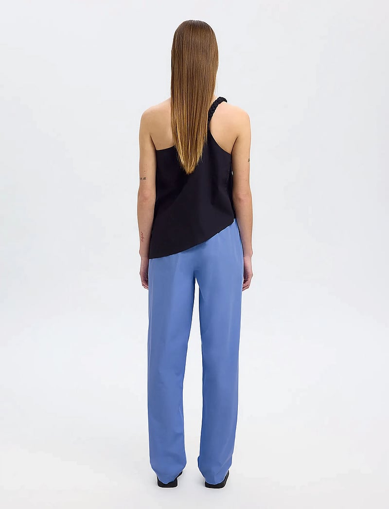 Selected - SLFBLAIR HW PANT B - bukser med lige ben - cornflower blue - 2