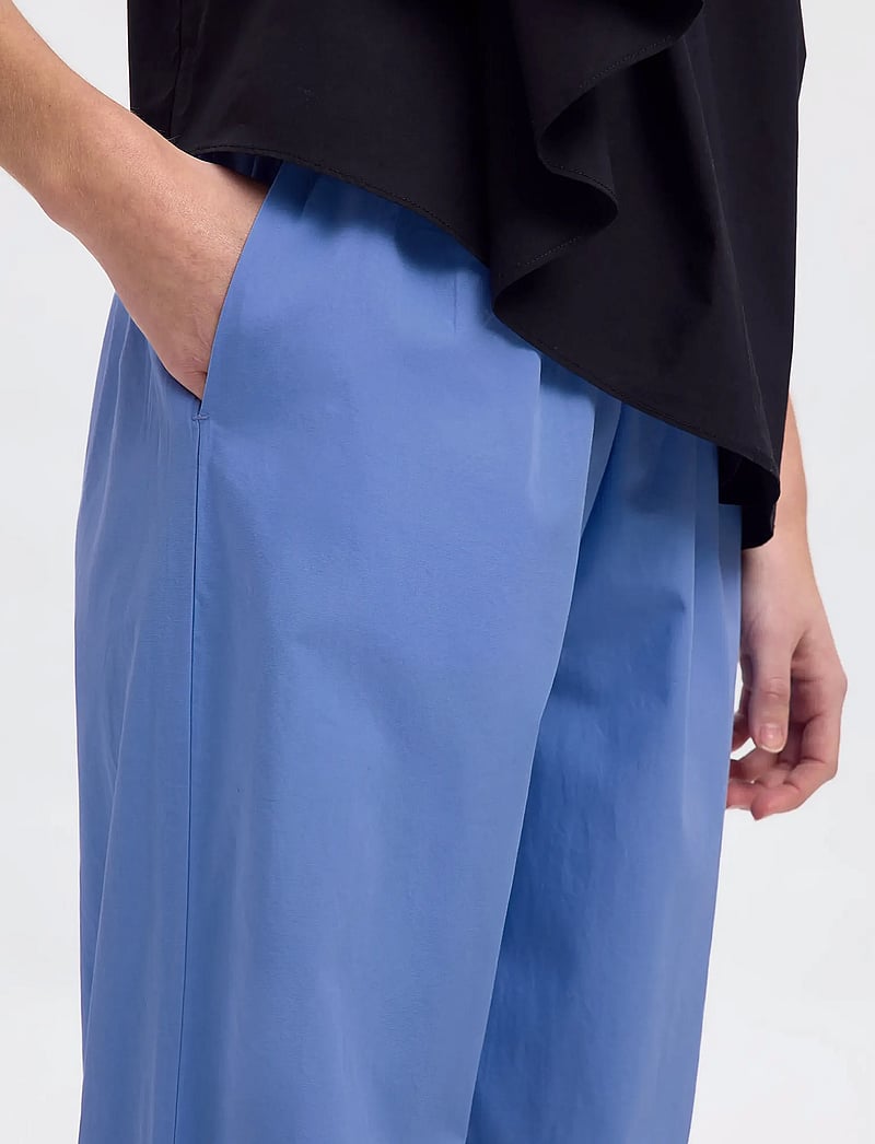 Selected - SLFBLAIR HW PANT B - bukser med lige ben - cornflower blue - 4