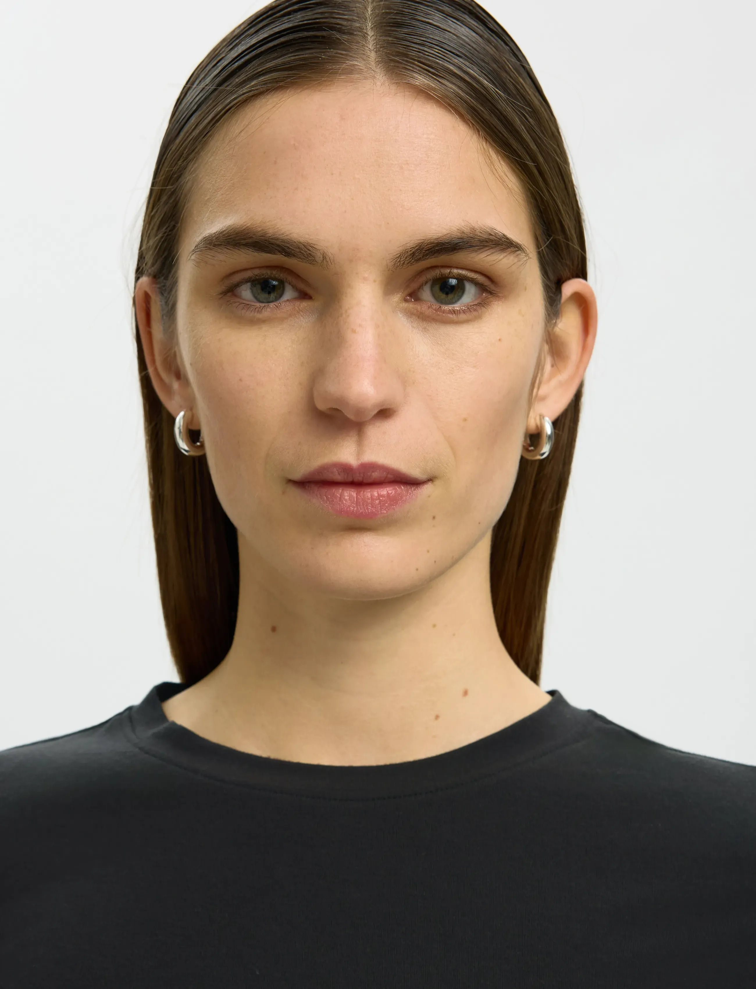 Selected - SLWMANJA LS O-NECK NOOS - pitkähihaiset paidat - black - 4