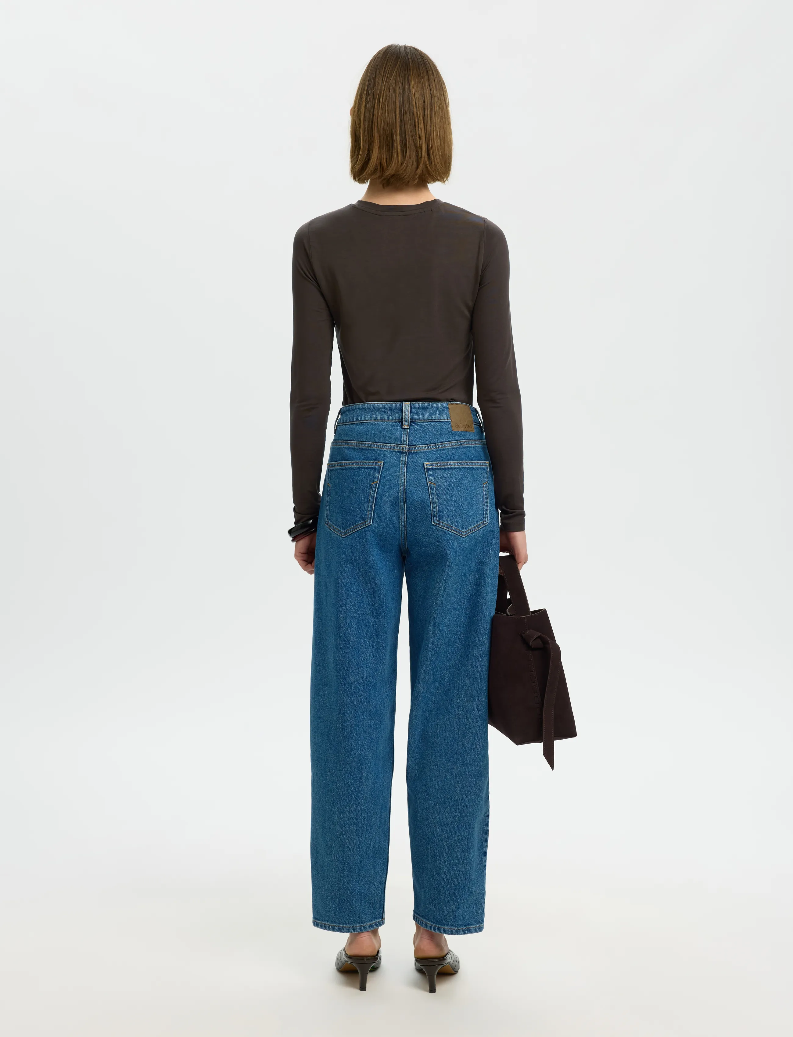 Selected - SLWMANJA LS O-NECK NOOS - långärmade toppar - delicioso - 2
