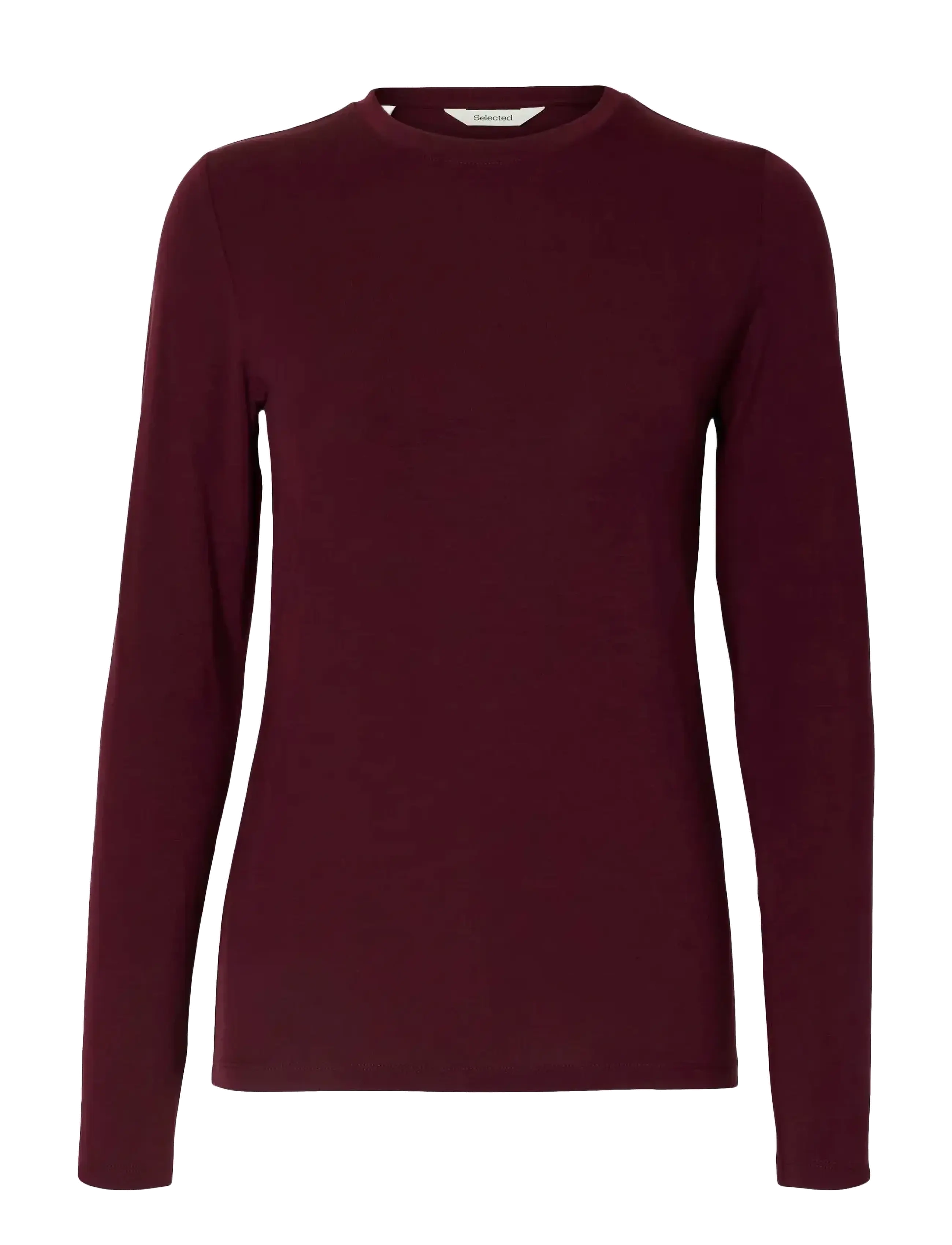 Selected - SLWMANJA LS O-NECK NOOS - t-shirts met lange mouwen - fig - 1