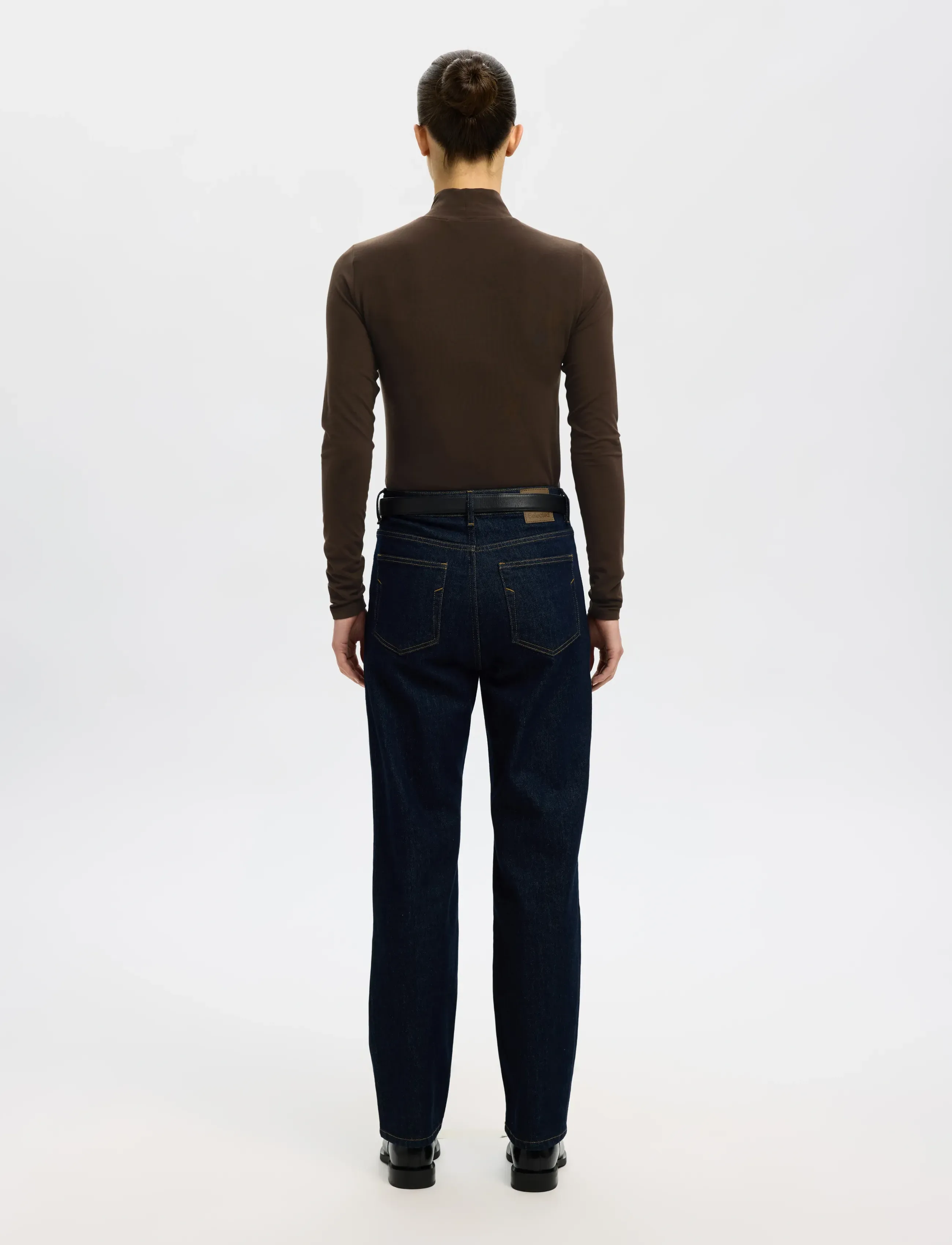 Selected - SLFMANJA LS HIGH NECK NOOS - langärmlige tops - delicioso - 2