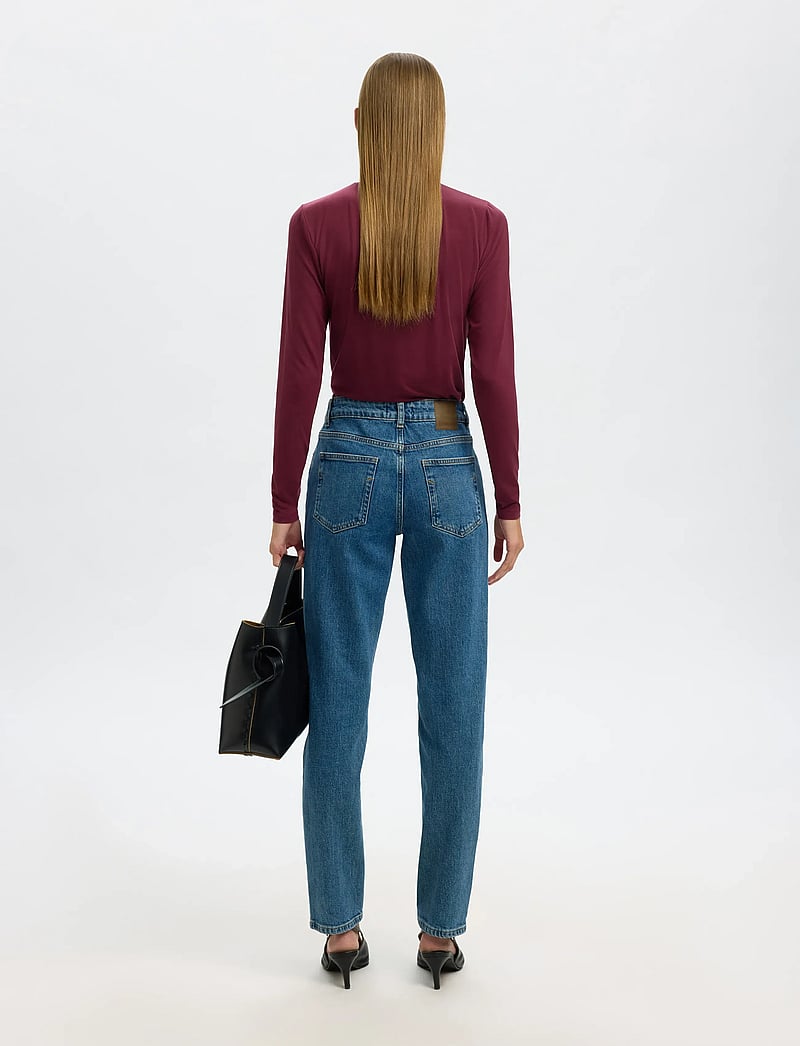 Selected - SLFMANJA LS HIGH NECK NOOS - pikkade varrukatega alussärgid - fig - 2