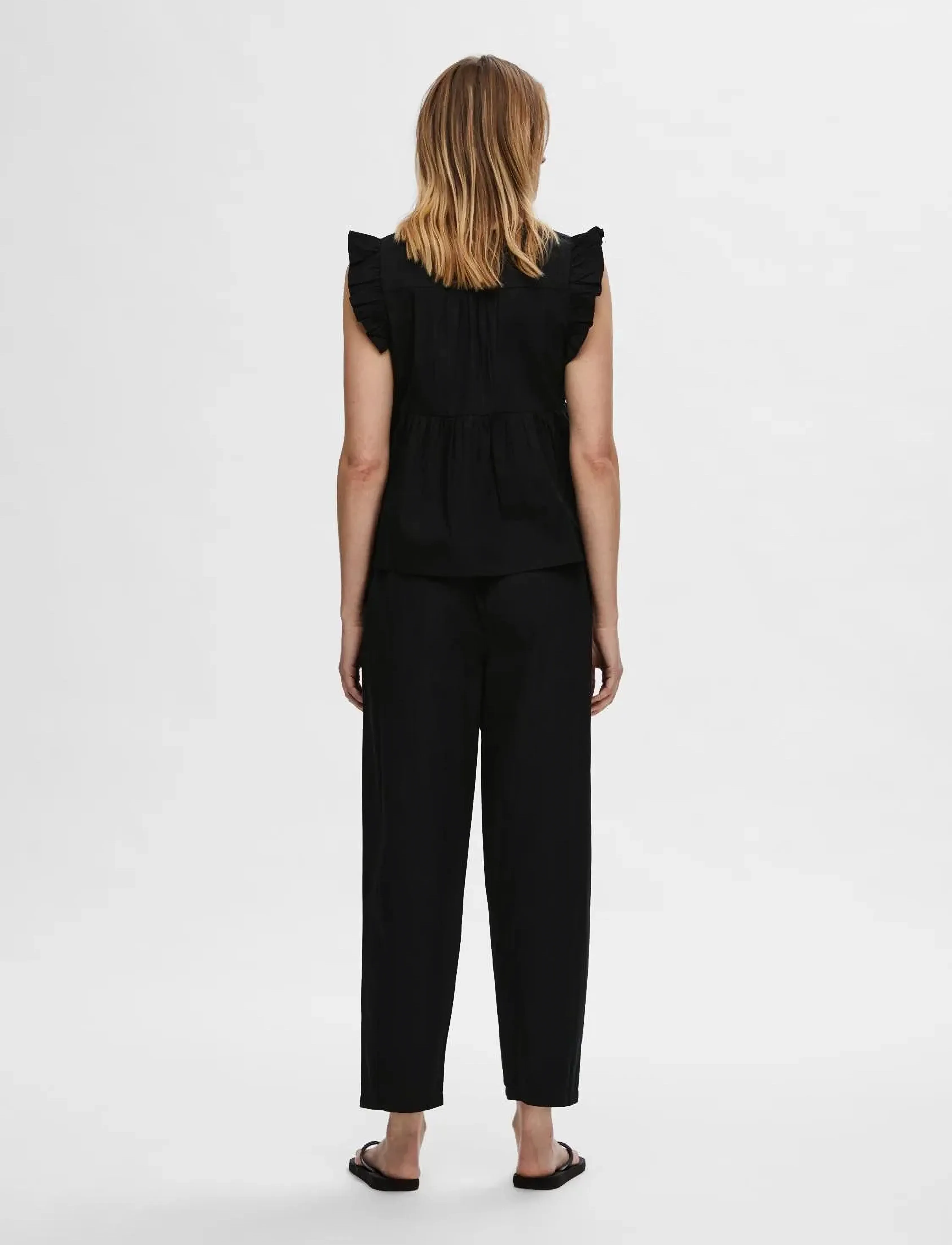 Selected - SLFBLAIR-IDA SL TOP NOOS - Ærmeløse bluser - black - 3