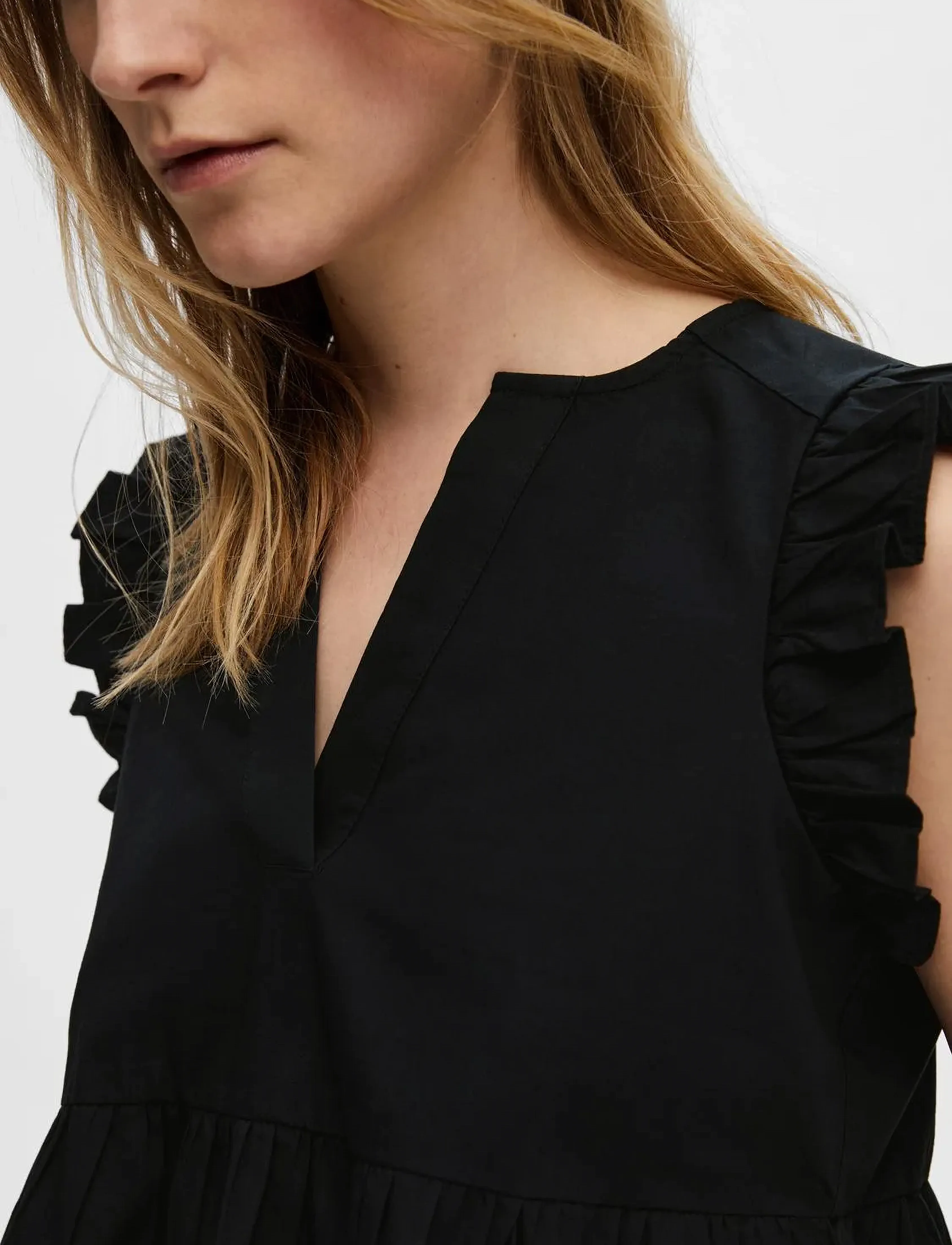 Selected - SLFBLAIR-IDA SL TOP NOOS - Ærmeløse bluser - black - 4