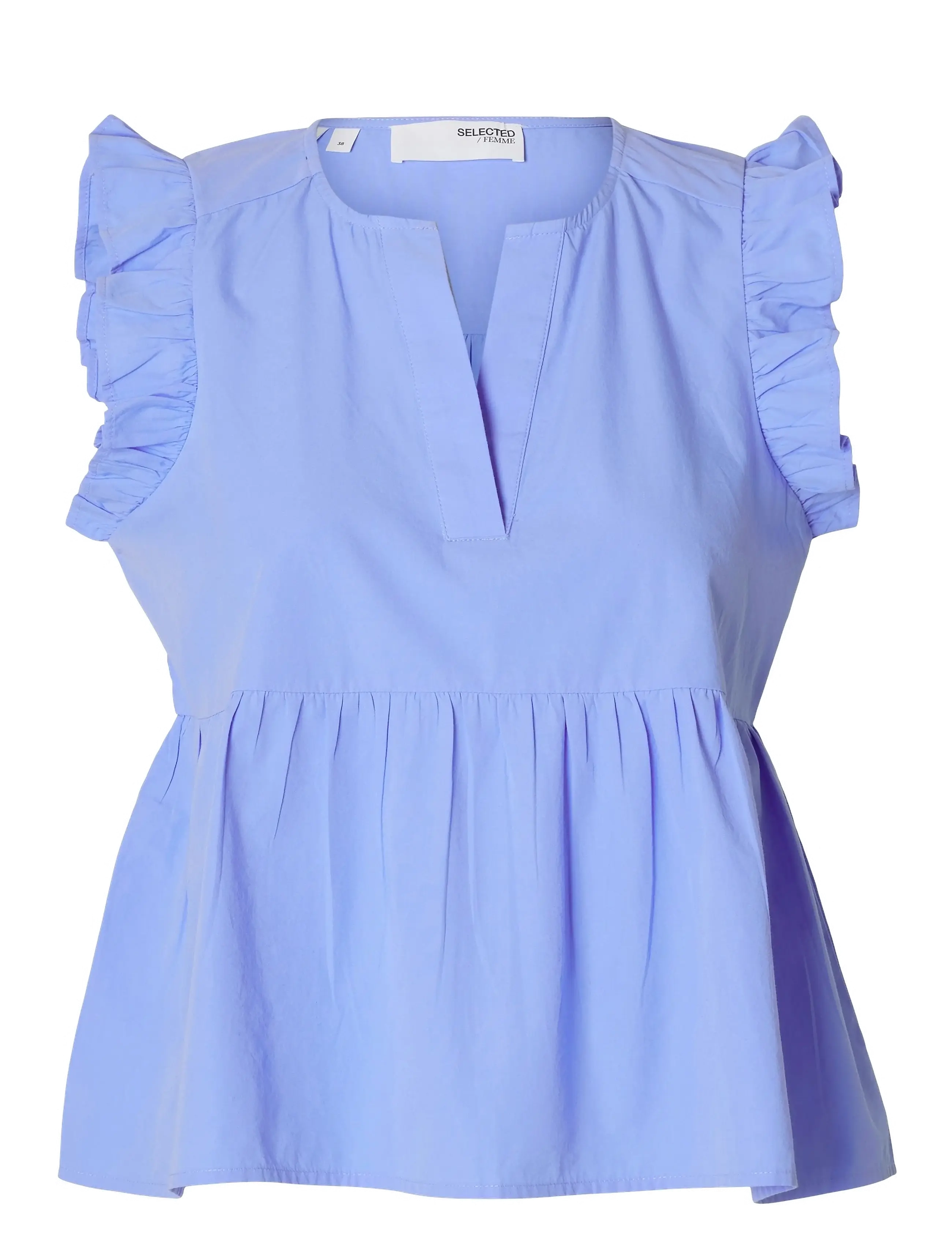 Selected SLFBLAIR-IDA SL TOP NOOS - Selected - CORNFLOWER BLUE / blue