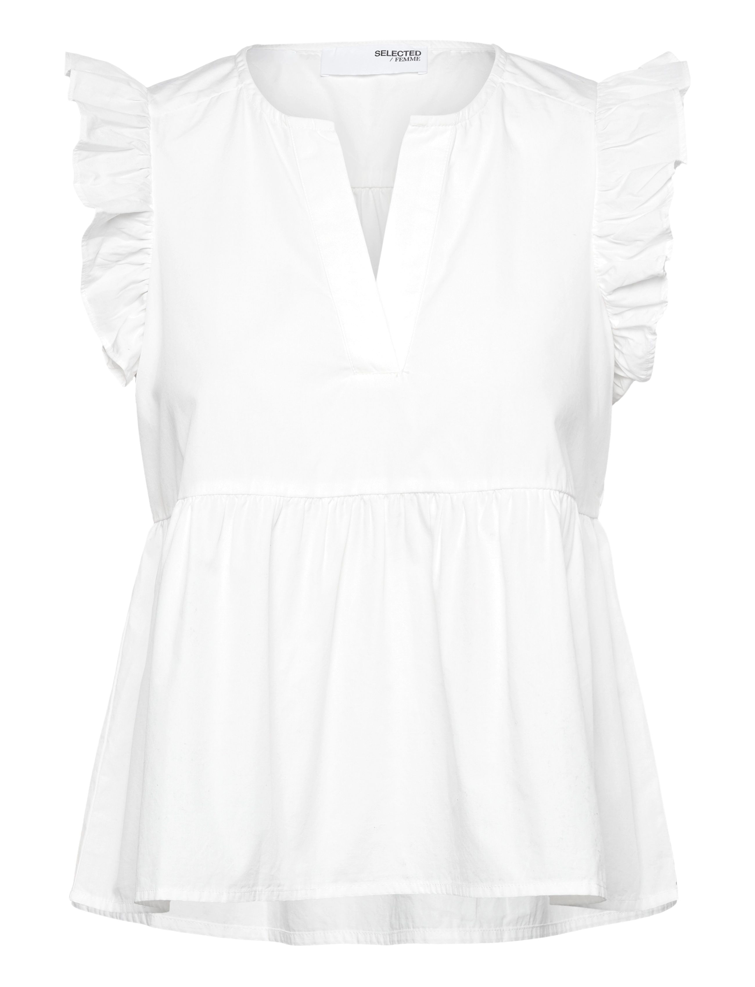Selected SLFBLAIR-IDA SL TOP NOOS - Ærmeløse bluser - SNOW WHITE / white
