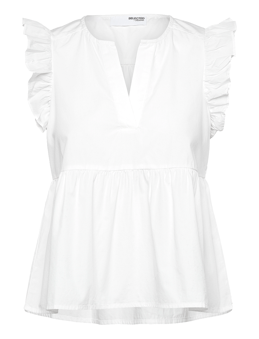 Selected - SLFBLAIR-IDA SL TOP NOOS - Ärmellose blusen - snow white - 1