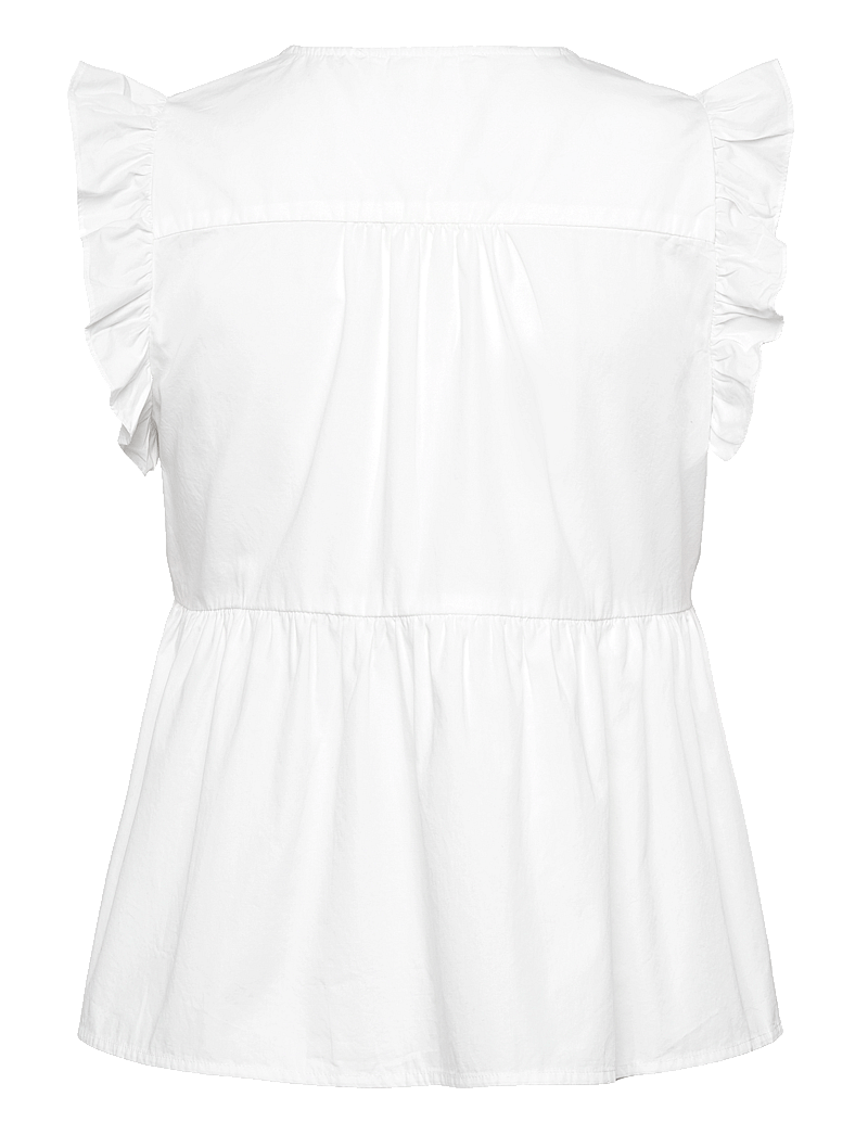 Selected - SLFBLAIR-IDA SL TOP NOOS - Ærmeløse bluser - snow white - 2