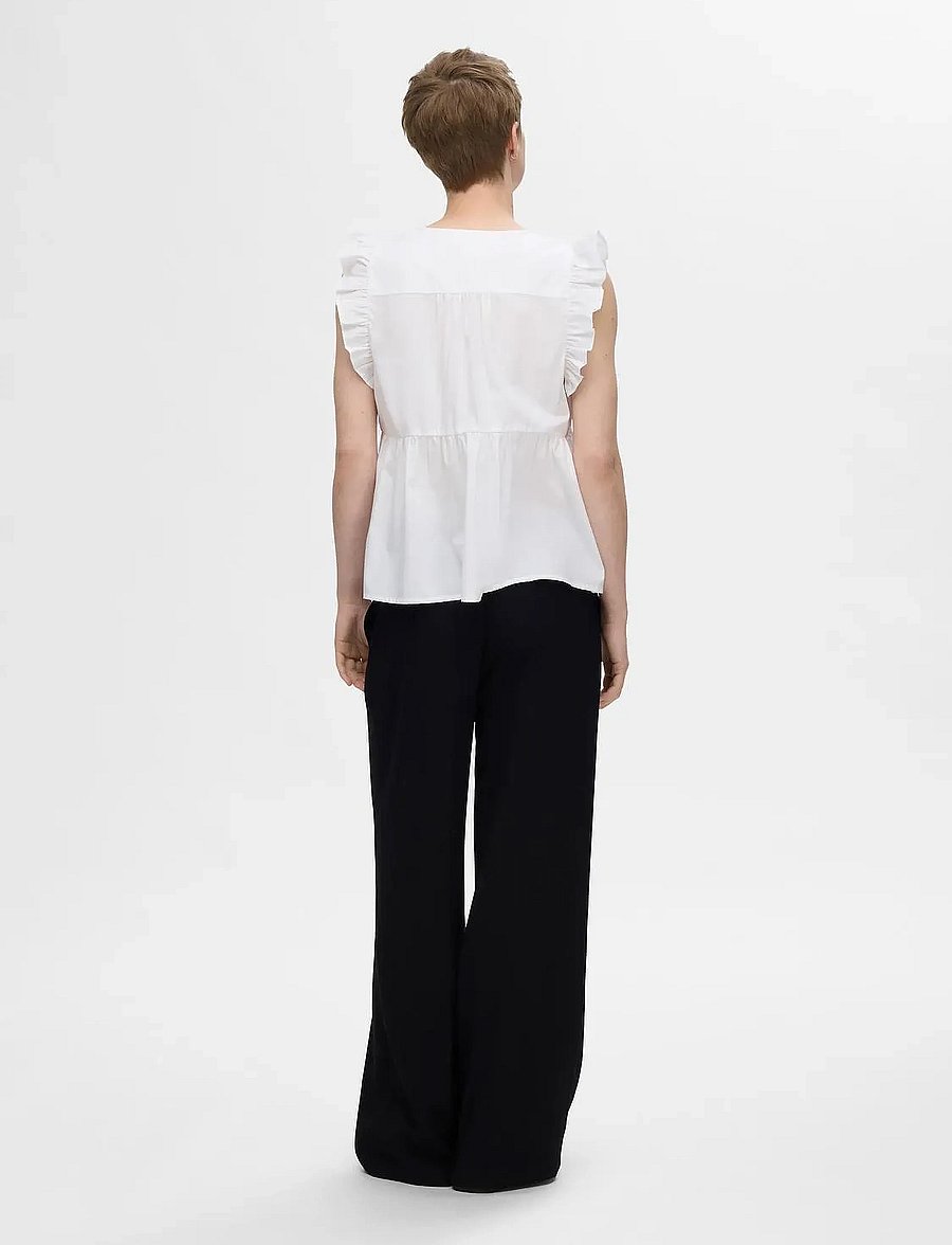 Selected - SLFBLAIR-IDA SL TOP NOOS - Ärmellose blusen - snow white - 3