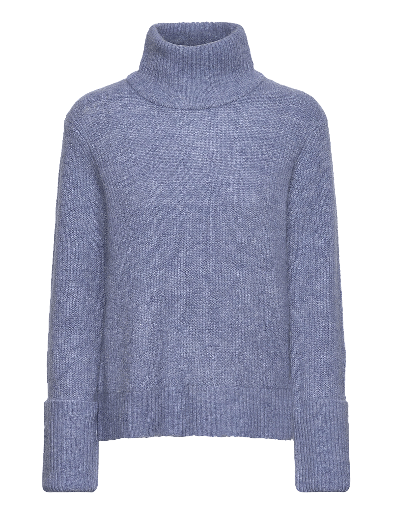 Selected - SLFSIA RAS LS KNIT HIGH NECK - rúllukragar - endless sky - 1