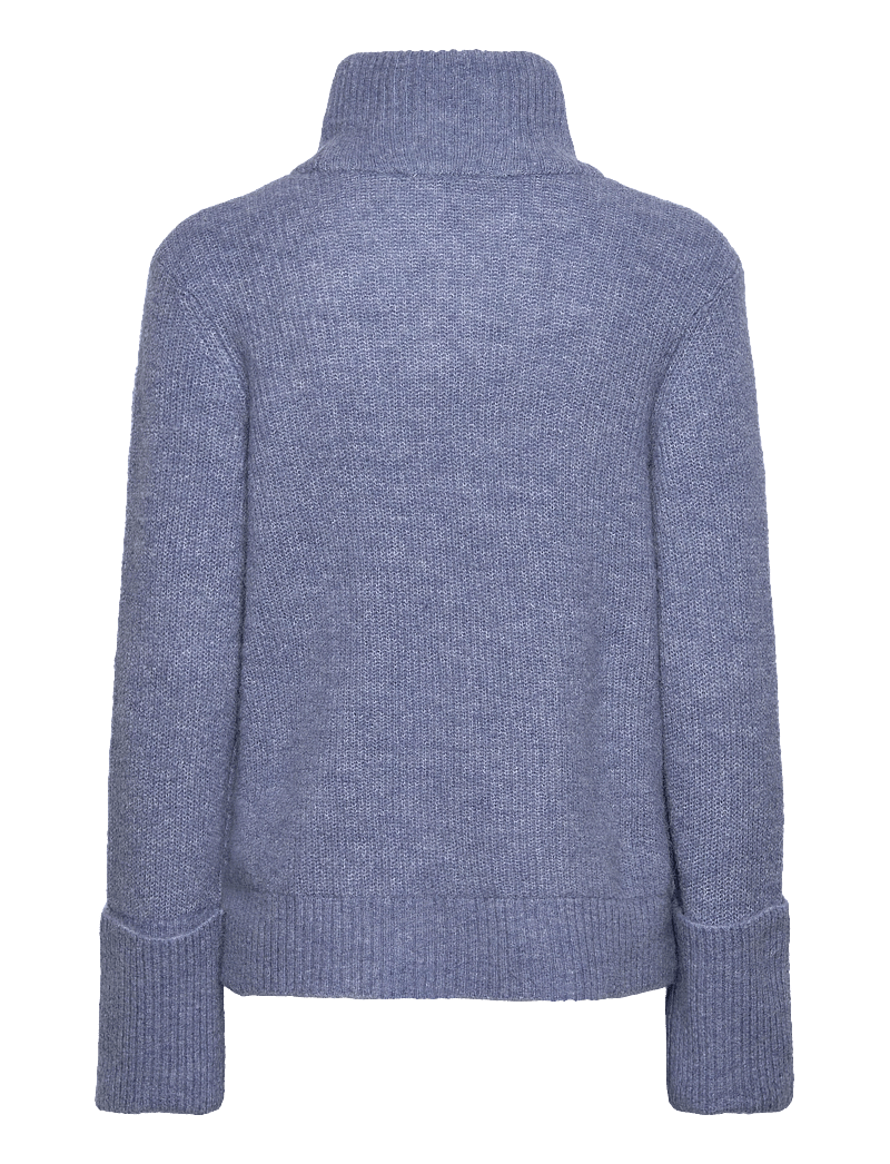 Selected - SLFSIA RAS LS KNIT HIGH NECK - rúllukragar - endless sky - 2