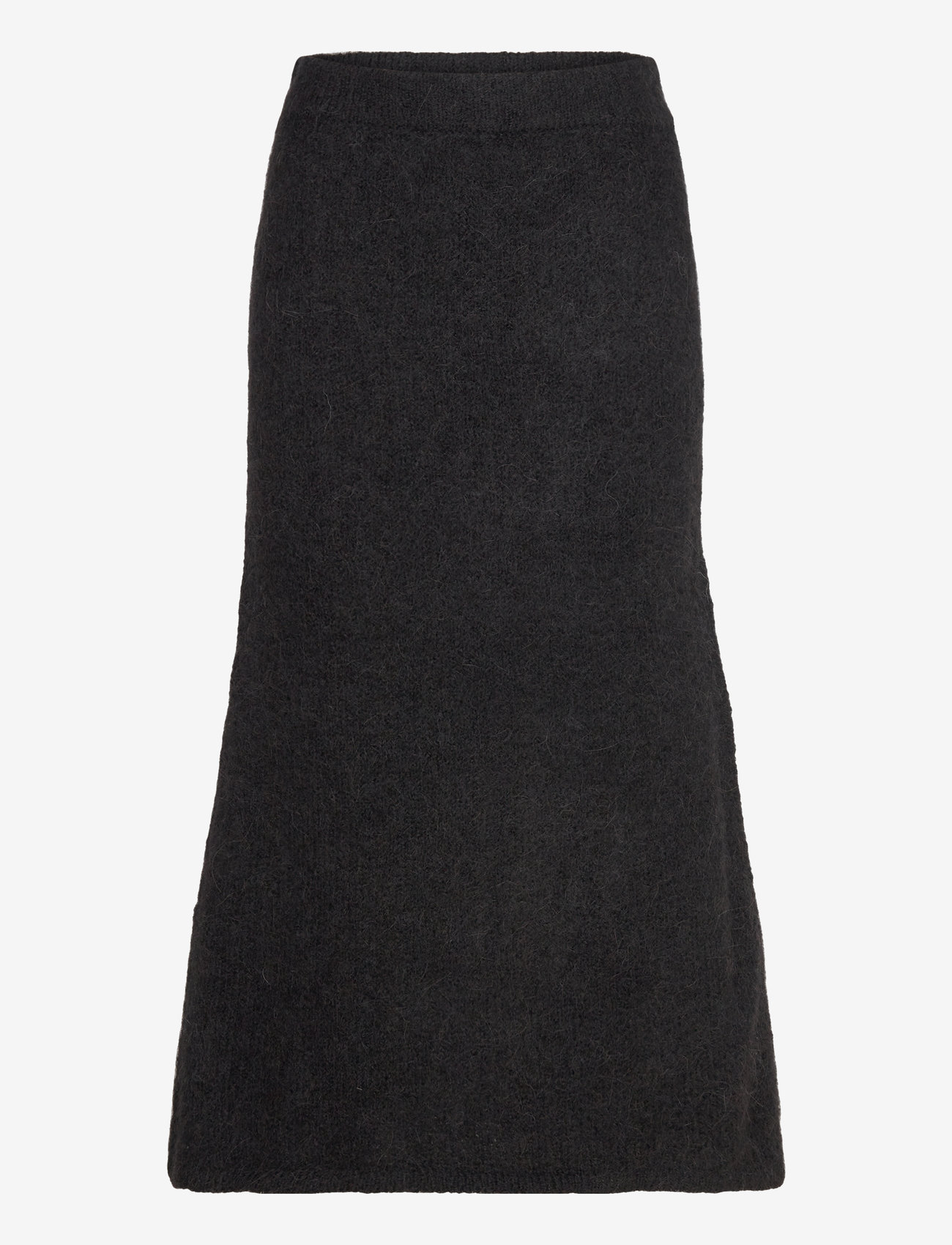 Selected - SLFGABELLA HW MIDI KNIT SKIRT - strickröcke - black - 0