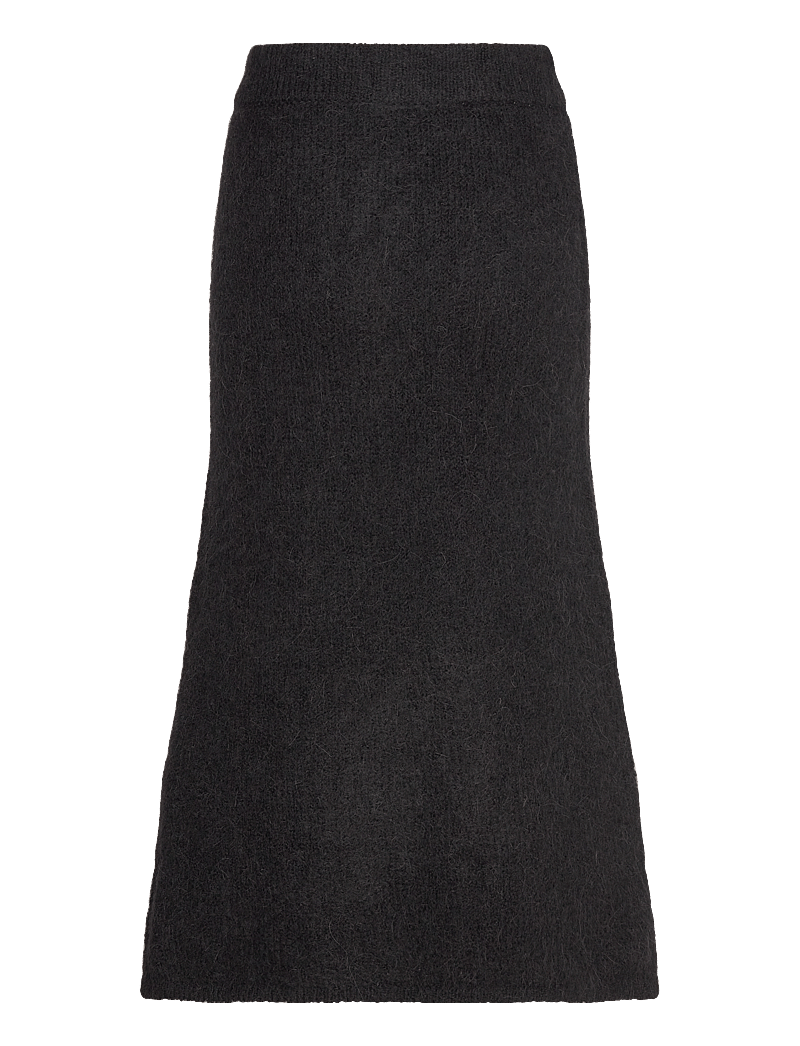 Selected - SLFGABELLA HW MIDI KNIT SKIRT - strickröcke - black - 1