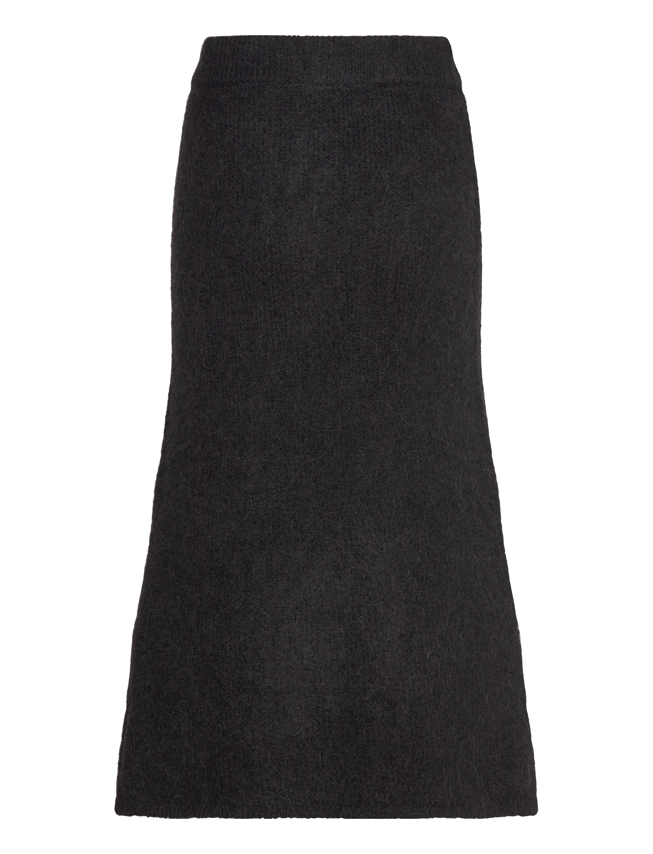 Selected - SLFGABELLA HW MIDI KNIT SKIRT - strickröcke - black - 1