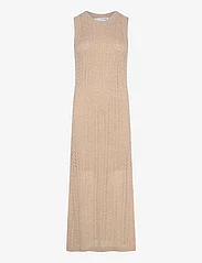 Selected Femme - SLFHENNAH SL KNIT DRESS - knitted dresses - humus - 0