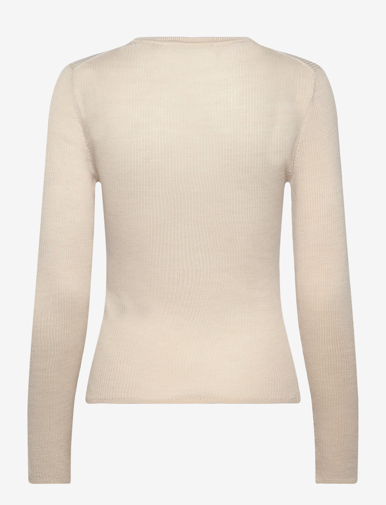 Selected - SLFNAJA LS KNIT O-NECK - striktrøjer - birch - 2