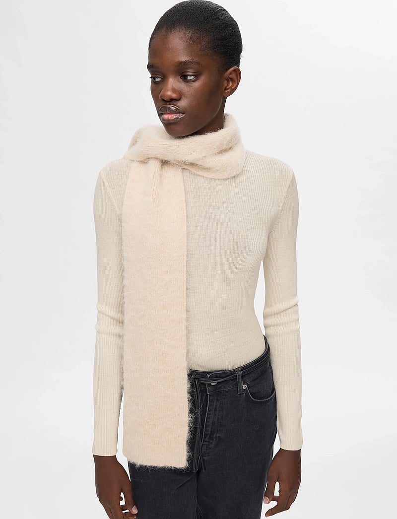 Selected - SLFNAJA LS KNIT O-NECK - sviitrid - birch - 5