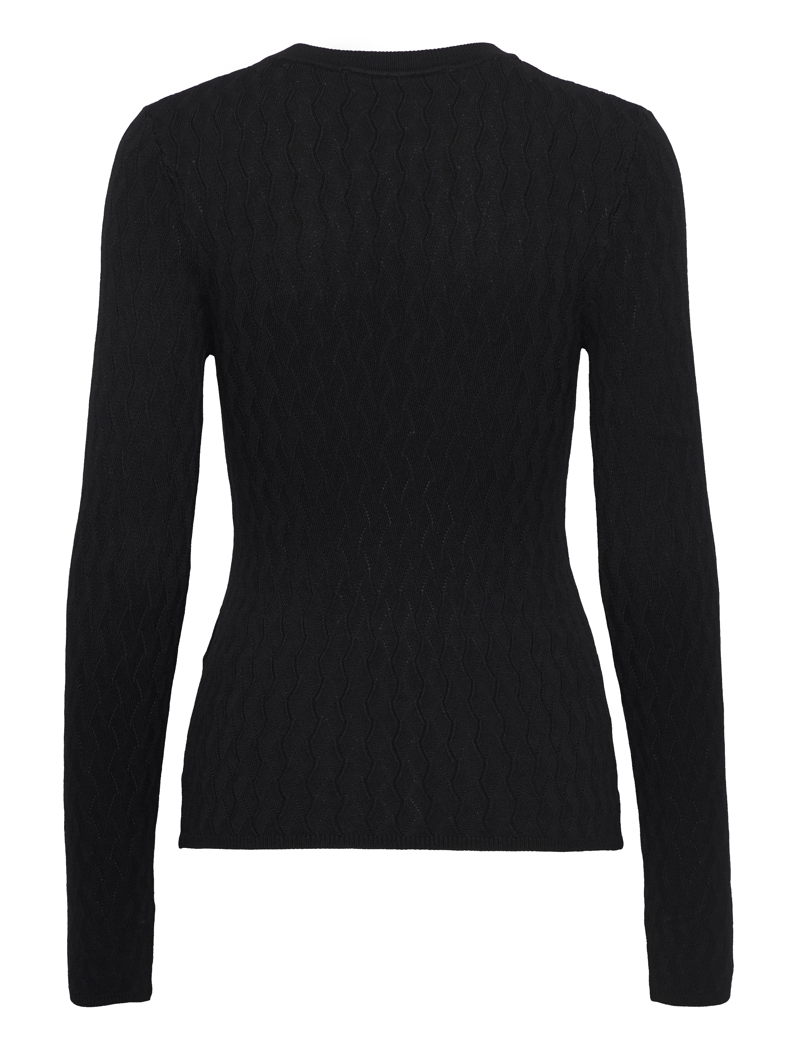 Selected - SLFCABALA LS KNIT O-NECK - džemprid - black - 2