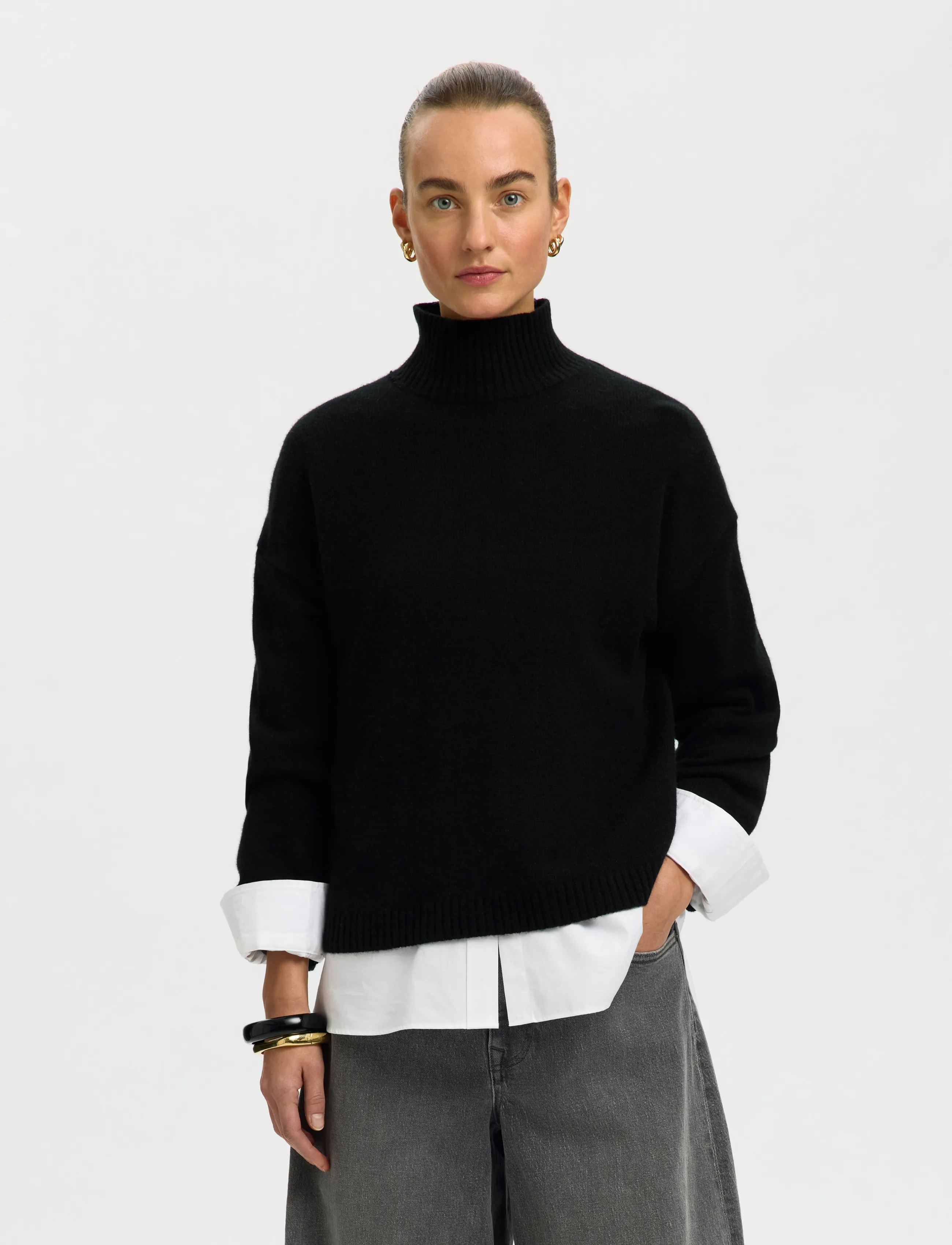 Slwcille Cashmere Blend High Neck Noos