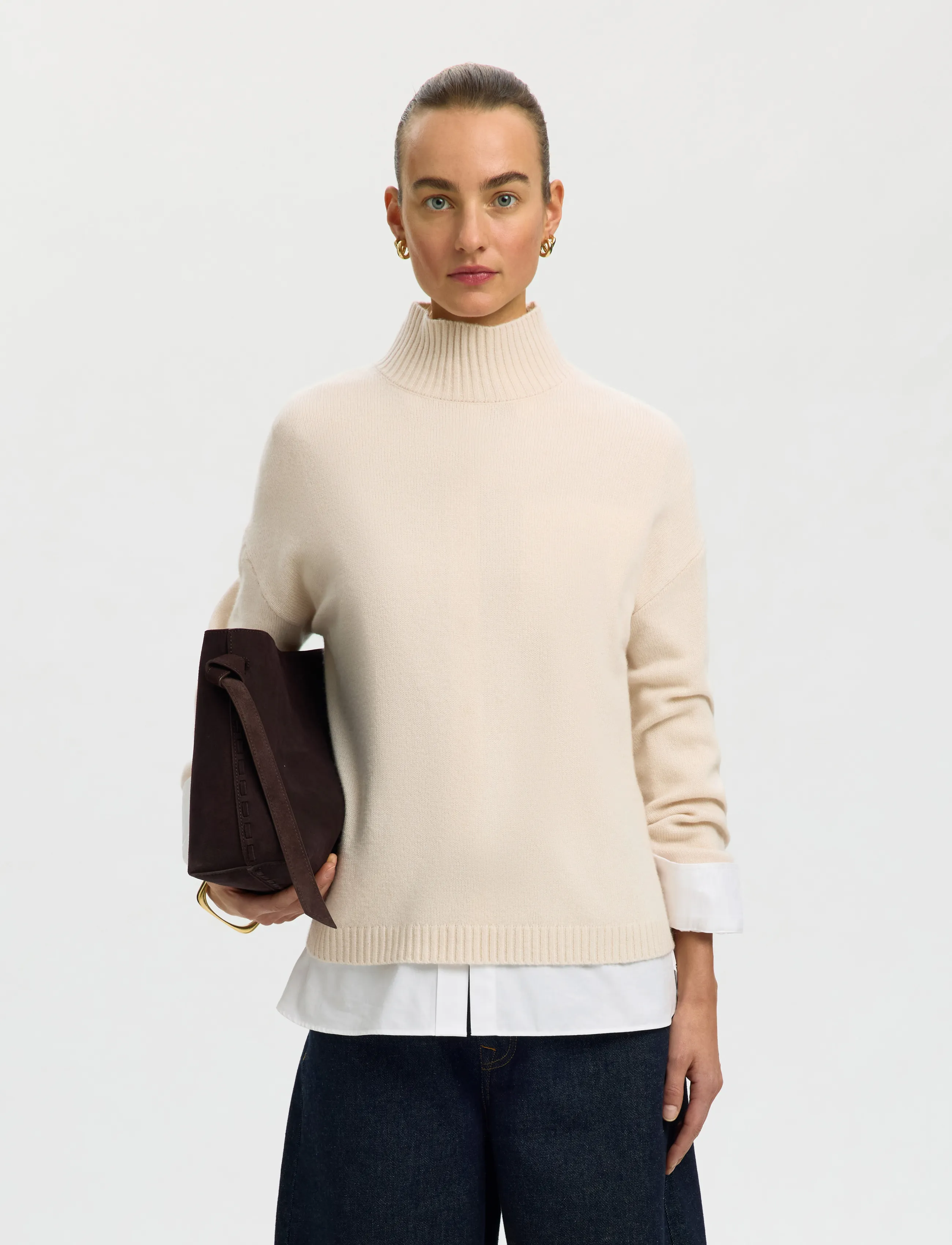 Slwcille Cashmere Blend High Neck Noos