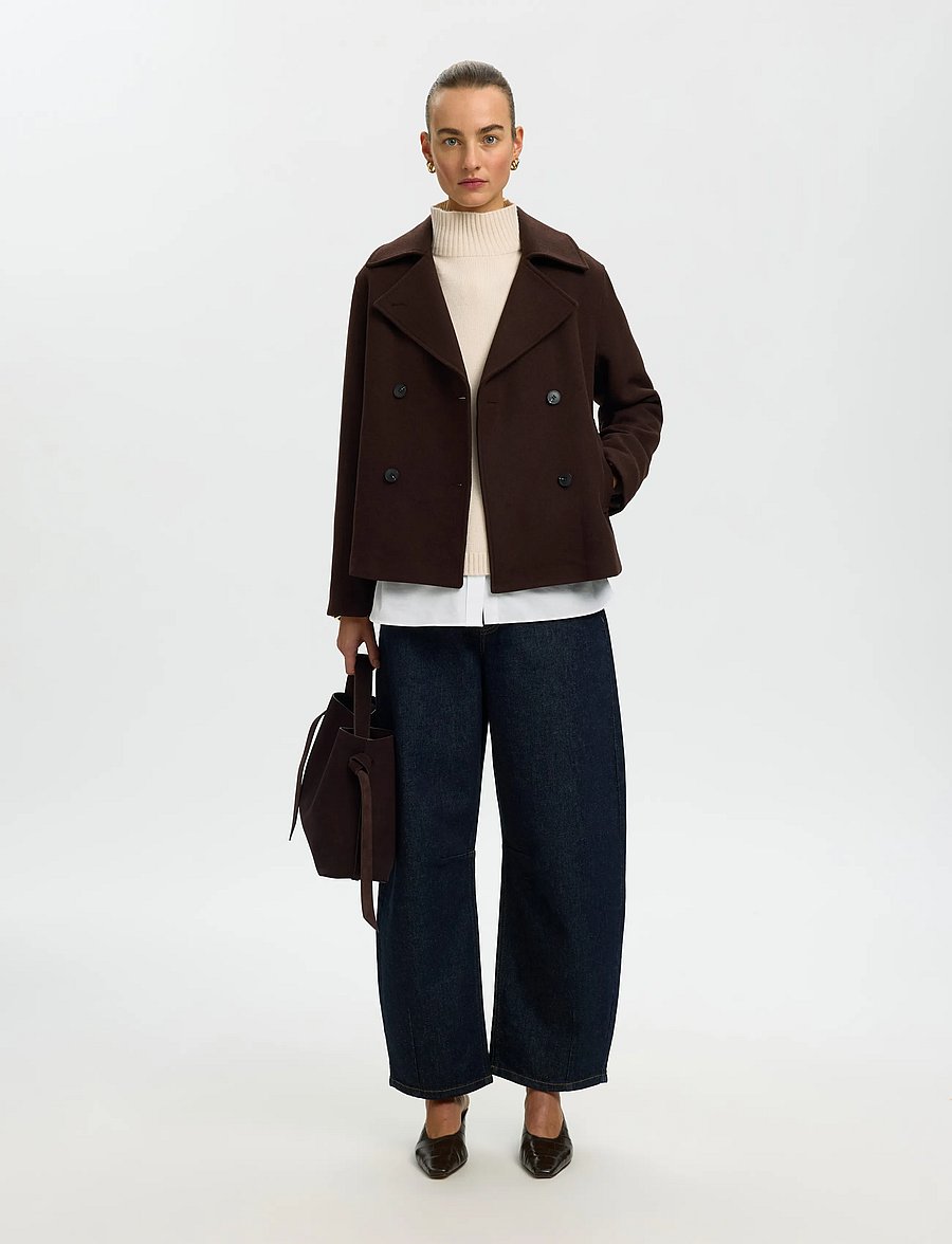 Selected - SLWCILLE CASHMERE BLEND HIGH NECK NOOS - cashmere - snow white - 5