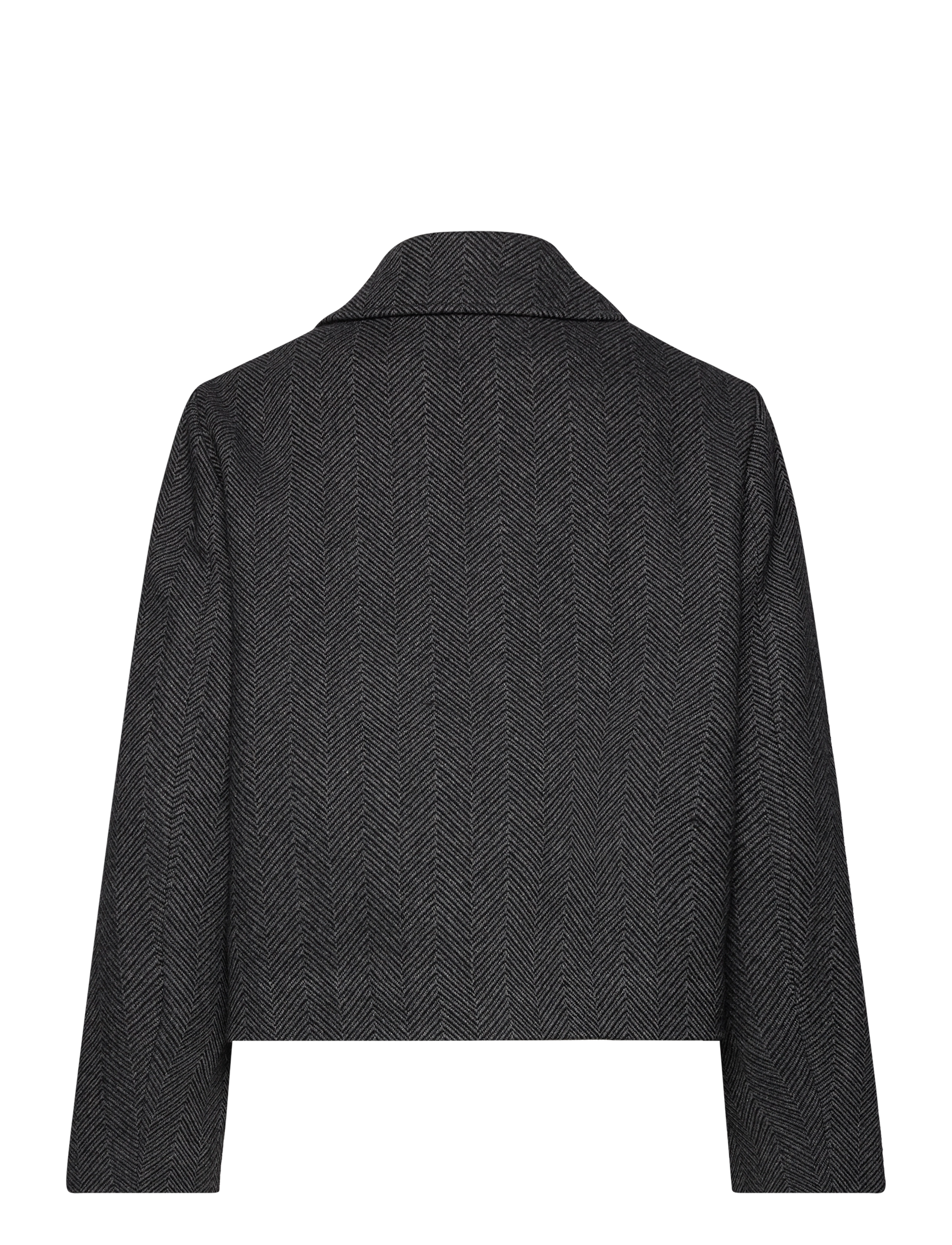 Selected - SLFHENNY SHORT WOOL JACKET - uldjakker - volcanic ash - 2
