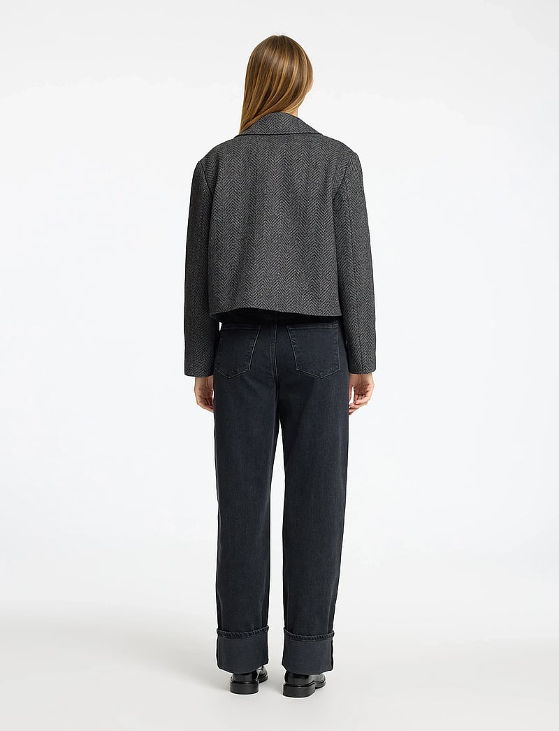 Selected - SLFHENNY SHORT WOOL JACKET - wool jackets - volcanic ash - 3