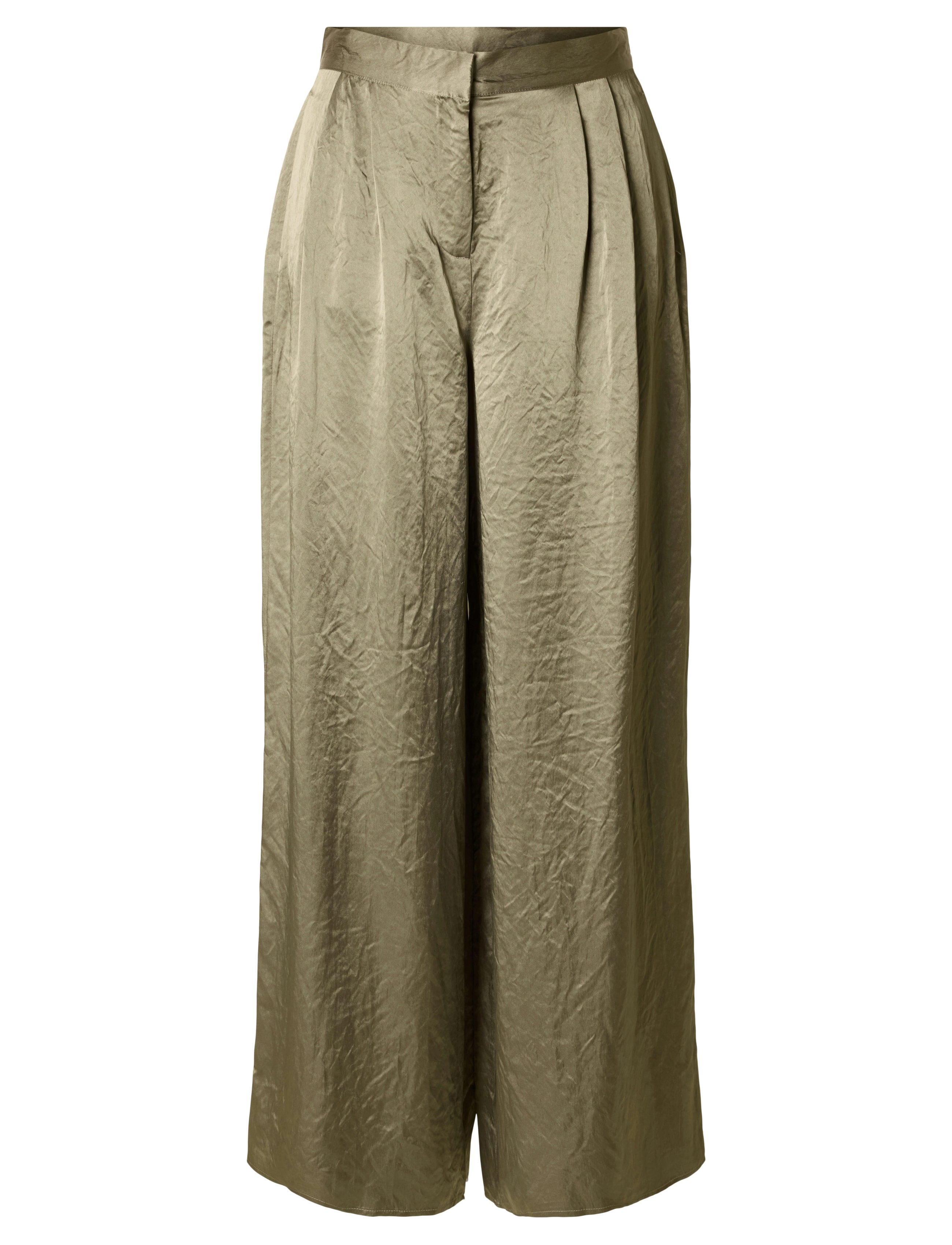 Selected SLFSELENE HW WIDE PANT B - Selected - VETIVER / green