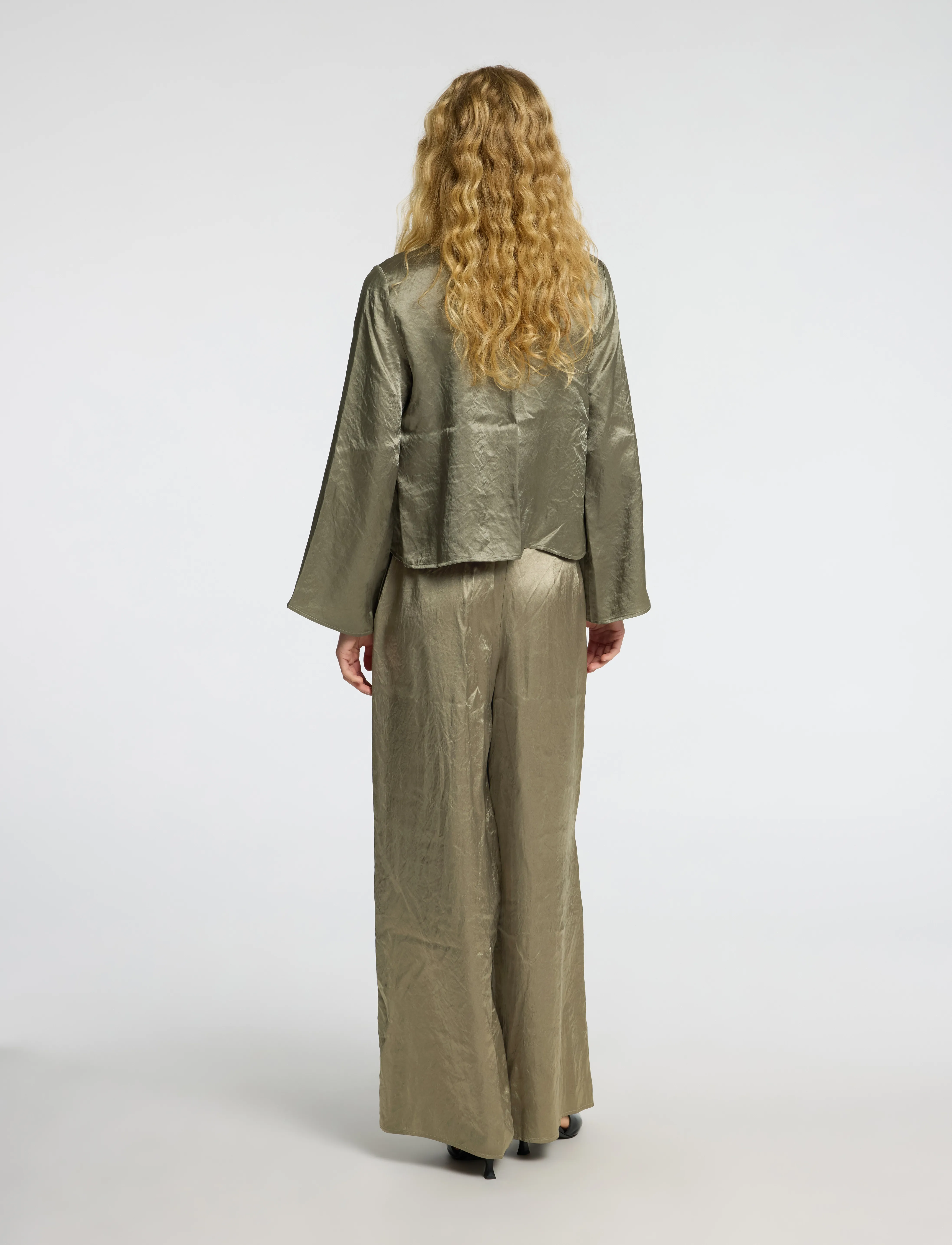 SELECTED Slfselene Hw Wide Pant B linnebyxor dam – bild 2