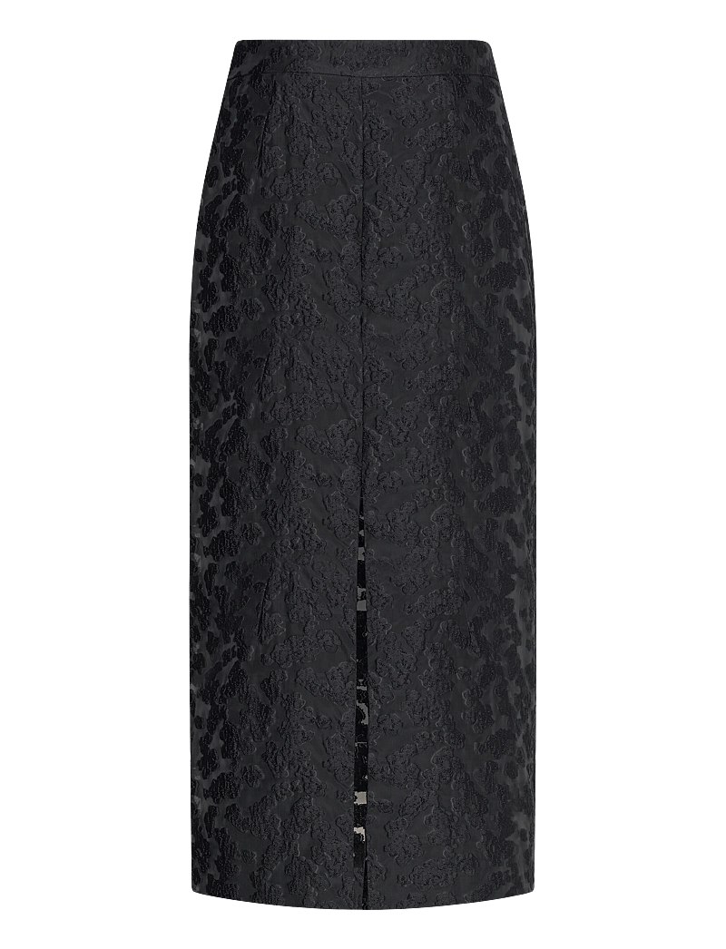 Selected - SLFPANDORA HW ANKLE SLIT SKIRT B - maksihameet - black - 2