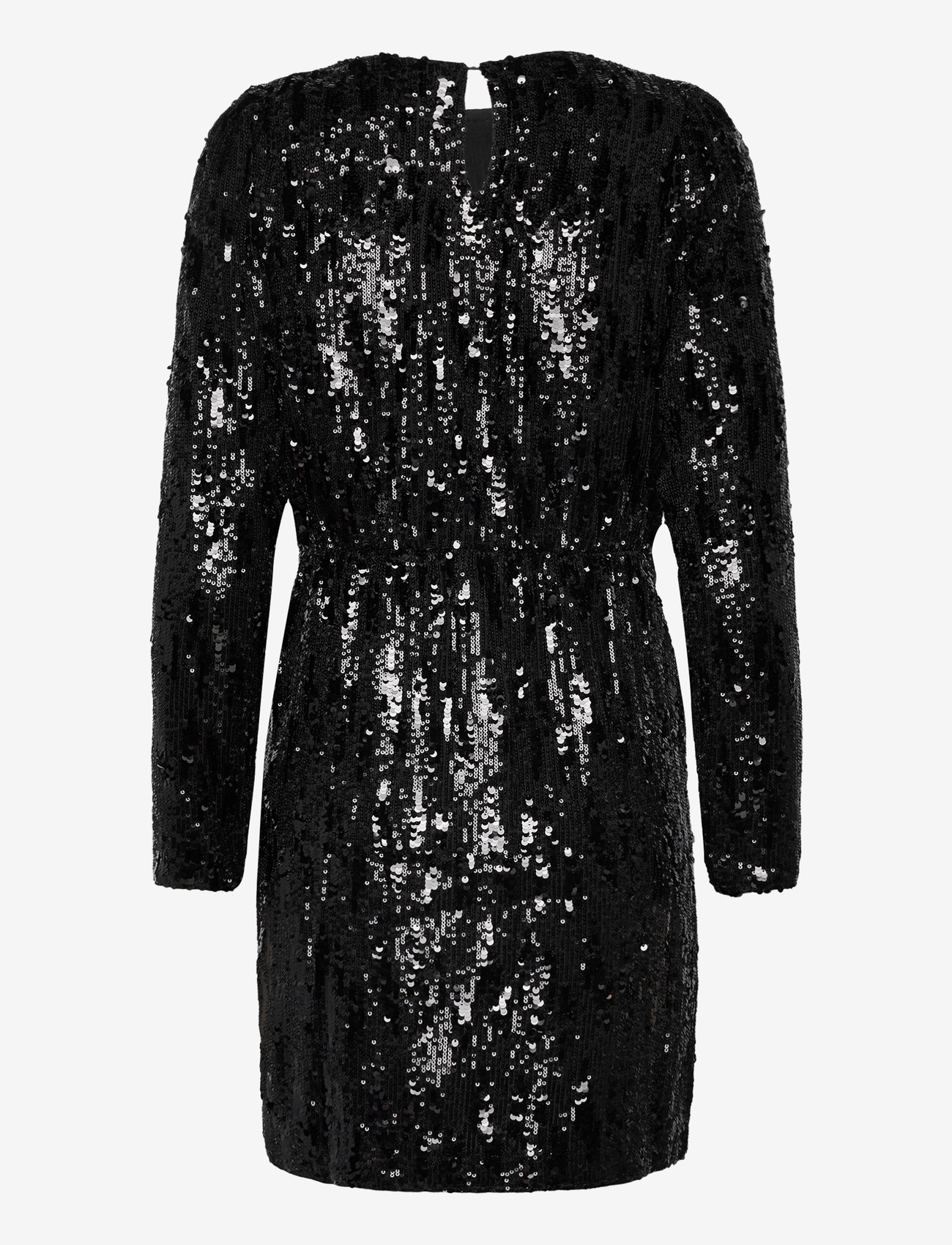 Selected - SLFARI-COLYN LS SHORT SEQUINS DRESS B - litterkleidid - black - 2