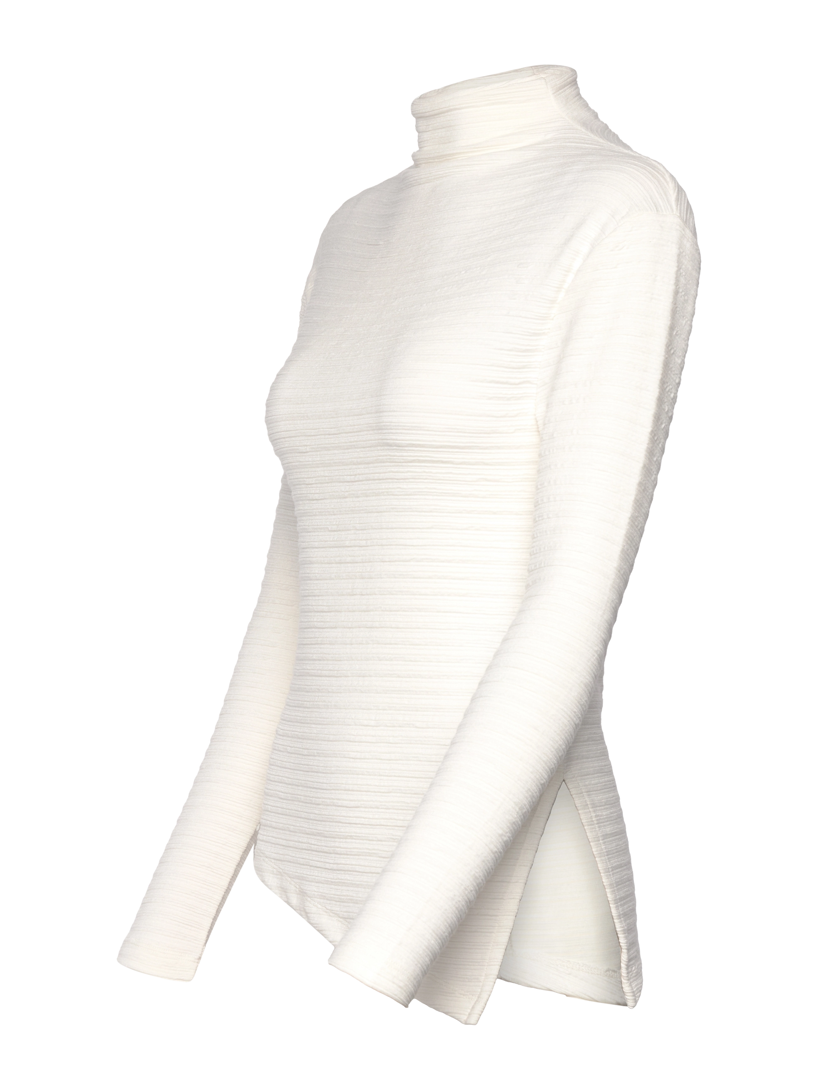 Selected - SLFGANNA LS T-NECK TOP - laveste priser - snow white - 2