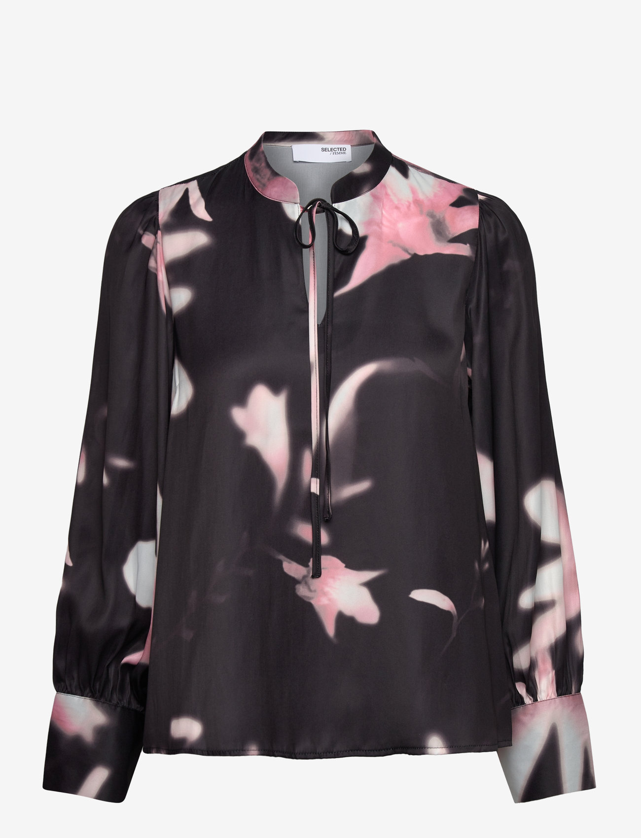 Selected - SLFRIBELLE LS AOP TOP B - langærmede bluser - peony - 1