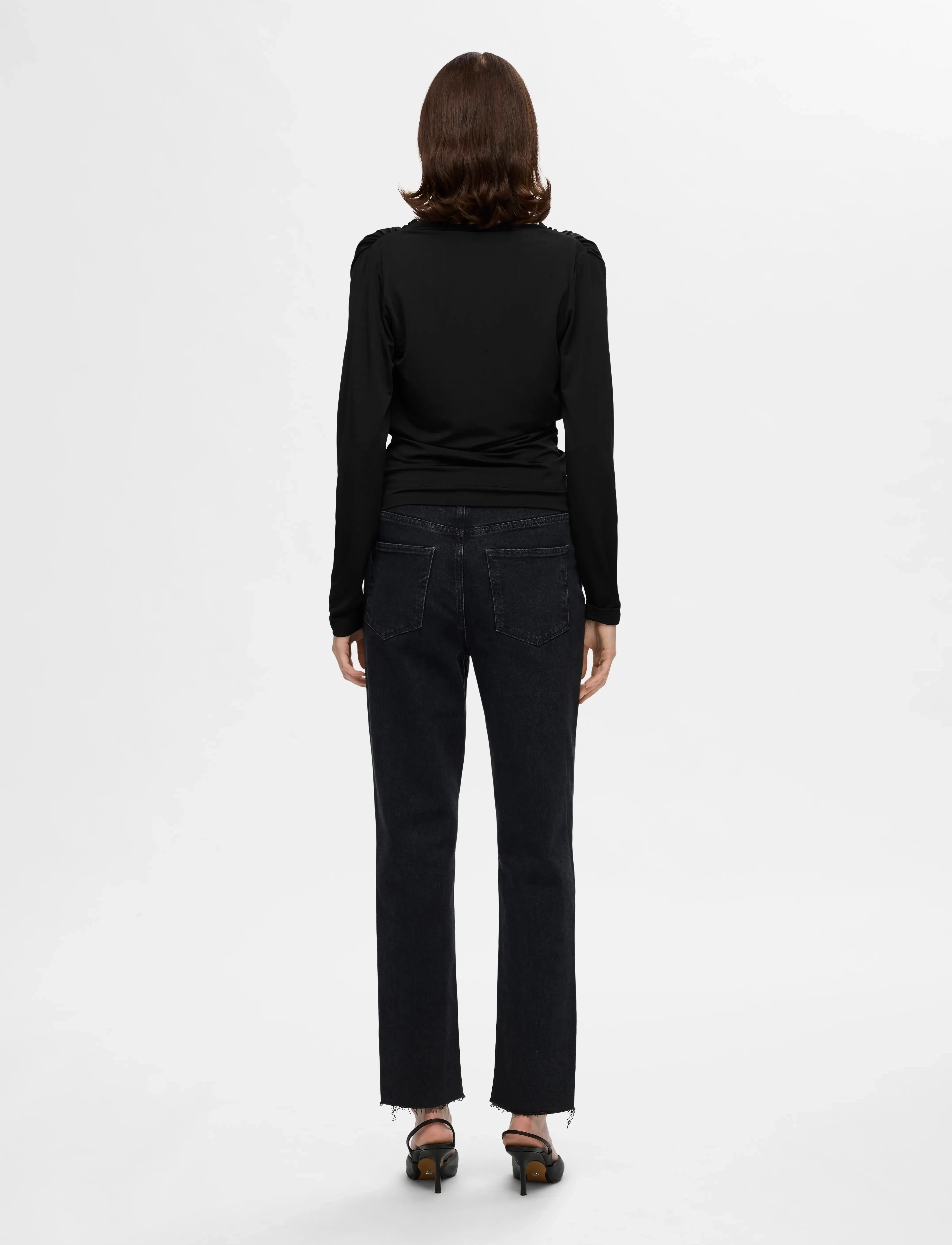 Selected - SLFZAHRA LS TOP - langærmede toppe - black - 3