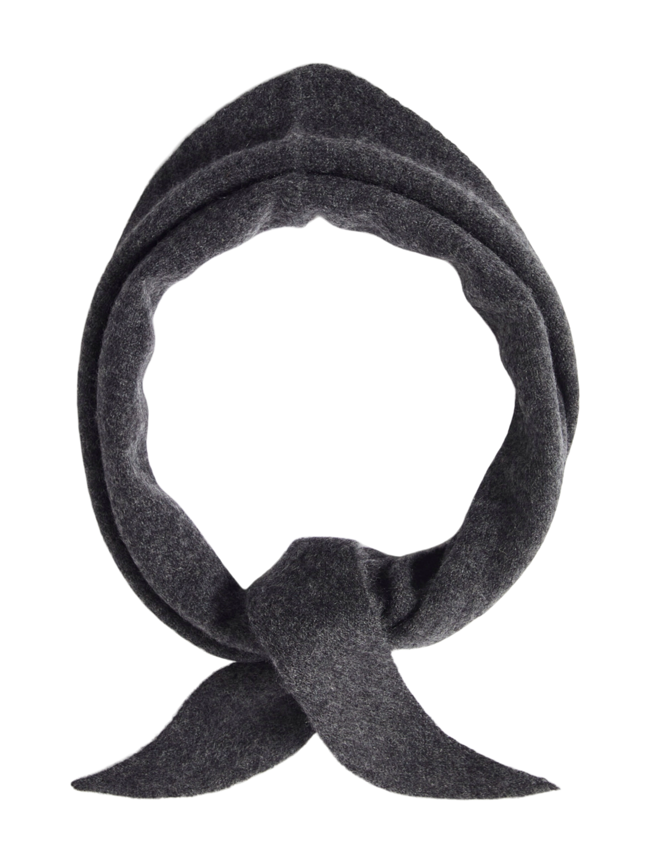 Selected - SLWMARIA NARROW CASHMERE SCARF NOOS - cashmere - dark grey melange - 1