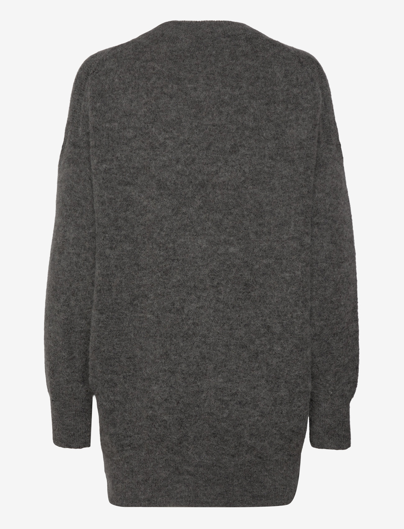 Selected - SLFSIA RAS LS KNIT LONG CARDIGAN - medium grey melange - 1