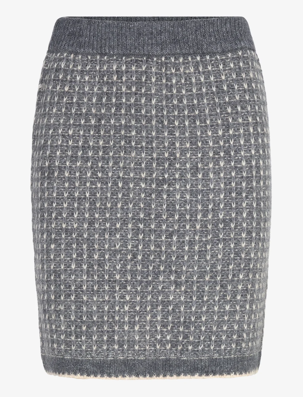 Selected - SLFSINE SHORT KNIT SKIRT - strickröcke - volcanic ash - 1