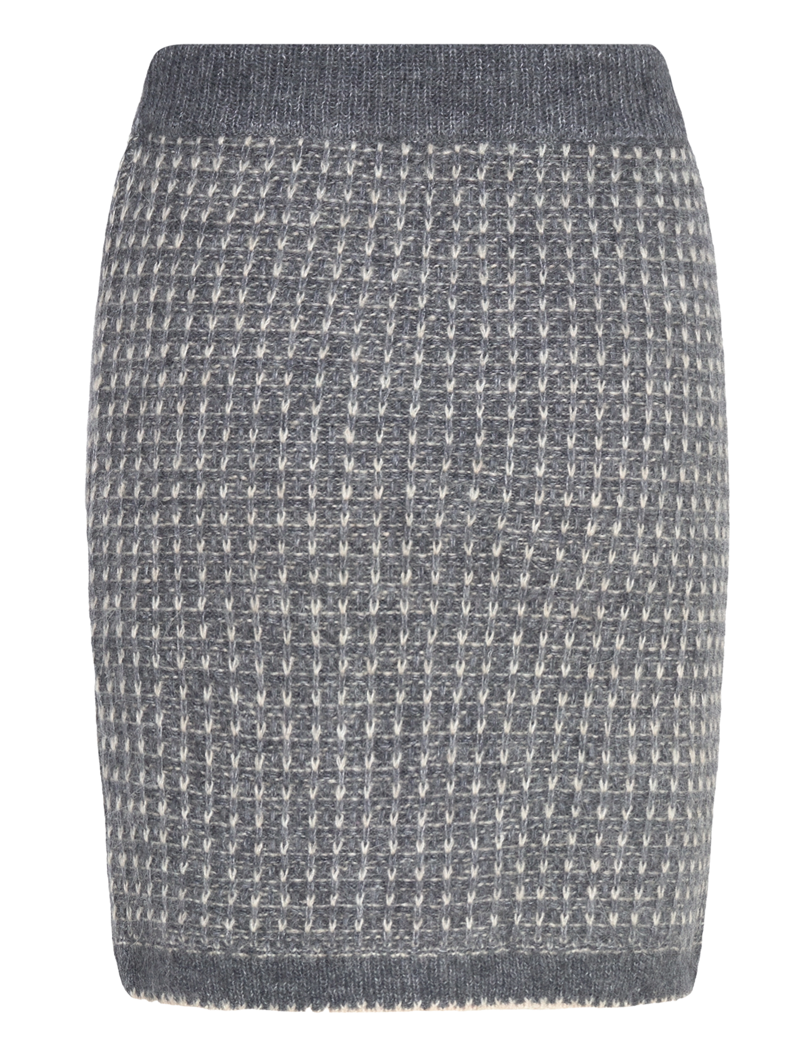 Selected - SLFSINE SHORT KNIT SKIRT - strikkede nederdele - volcanic ash - 2