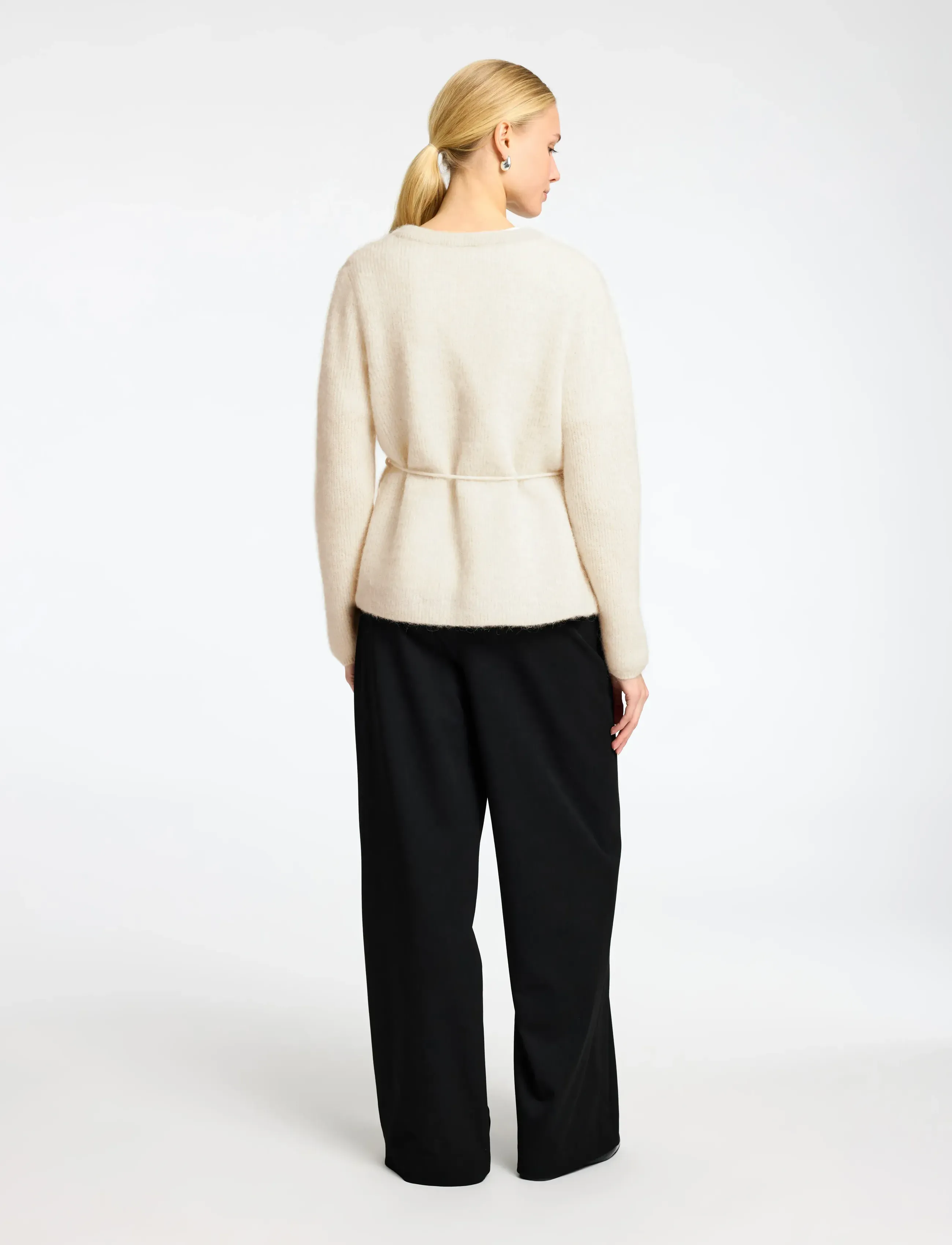 Slfsia Ras Ls Knit Belt Cardigan 2