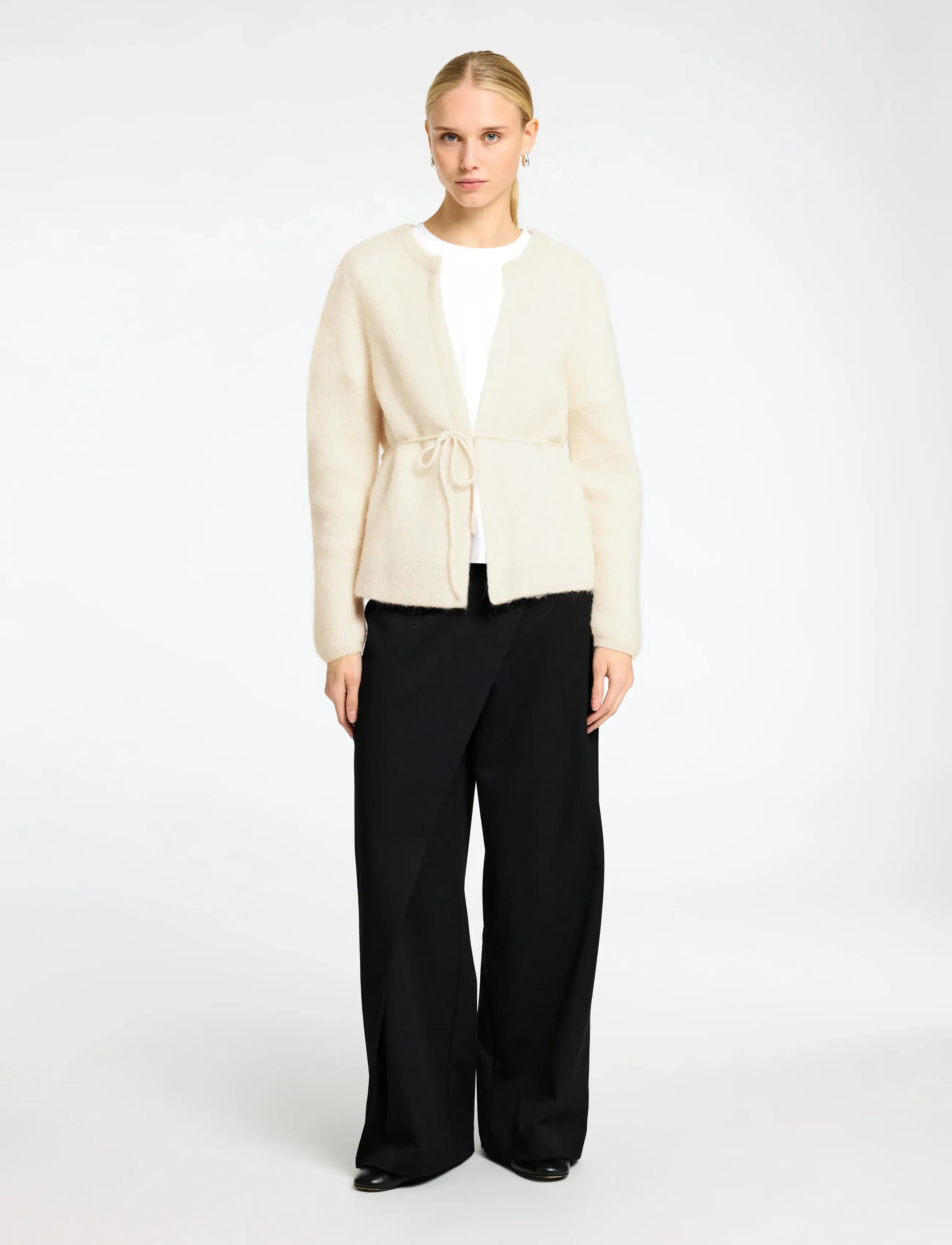 Slfsia Ras Ls Knit Belt Cardigan 3