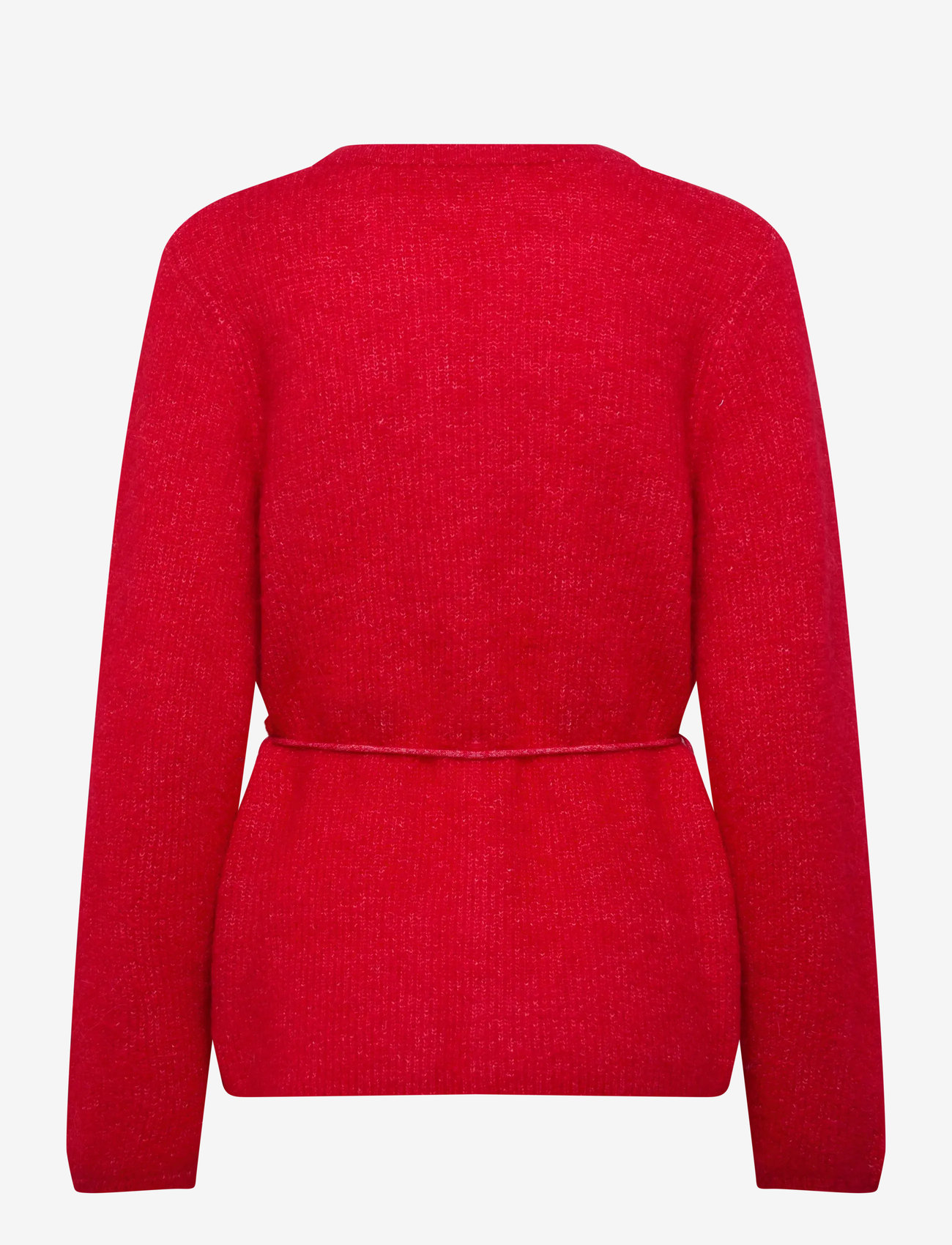 Selected - SLFSIA RAS LS KNIT BELT CARDIGAN - kardiganid - equestrian red - 1
