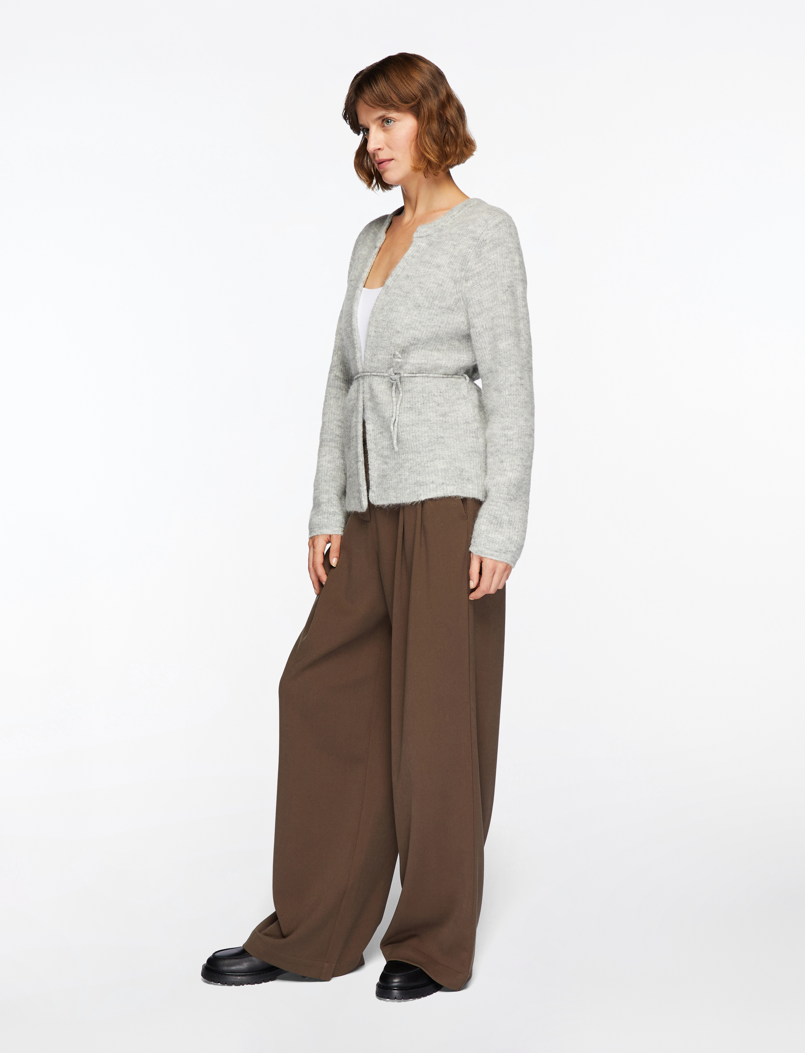 Slfsia Ras Ls Knit Belt Cardigan 3