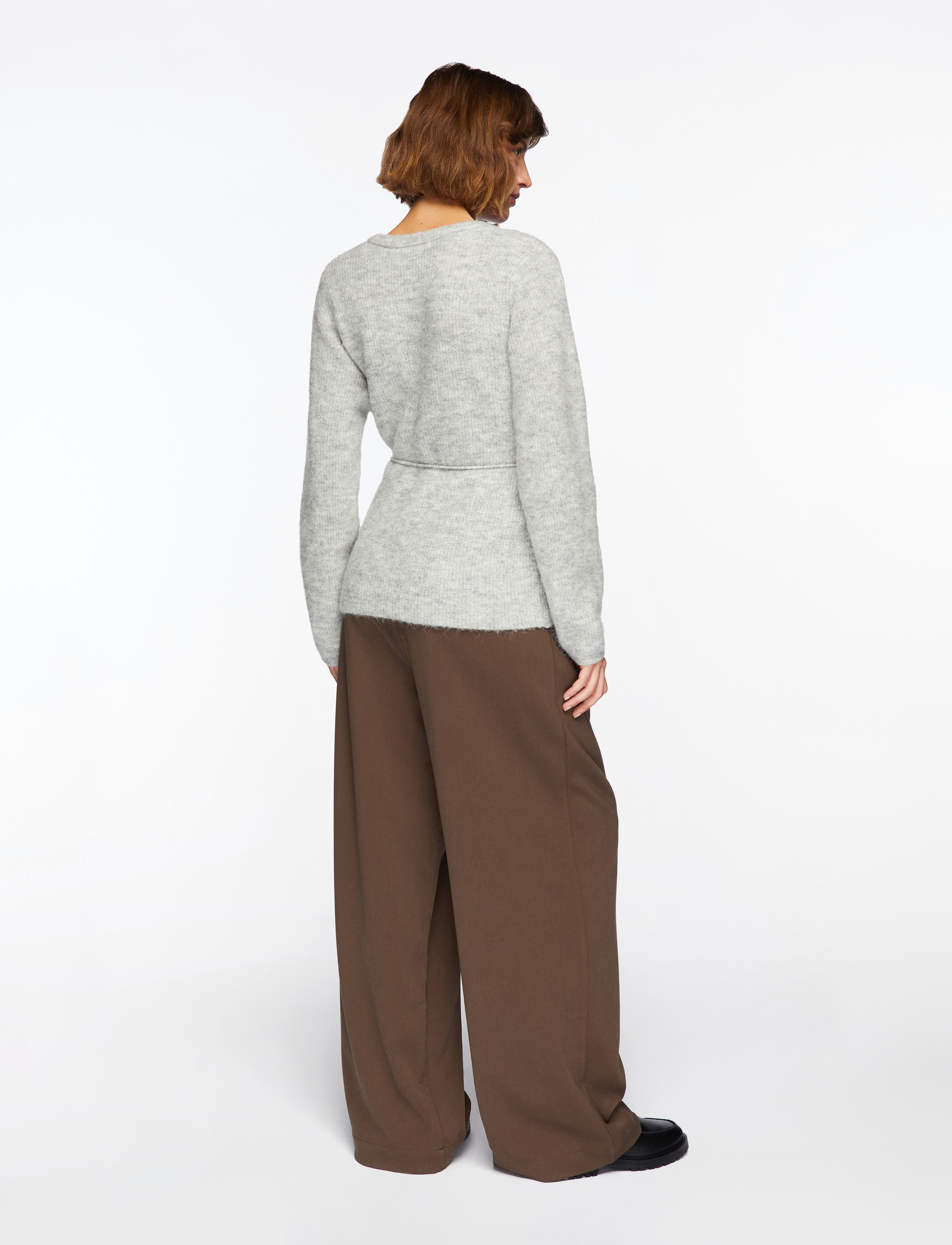 Slfsia Ras Ls Knit Belt Cardigan 4
