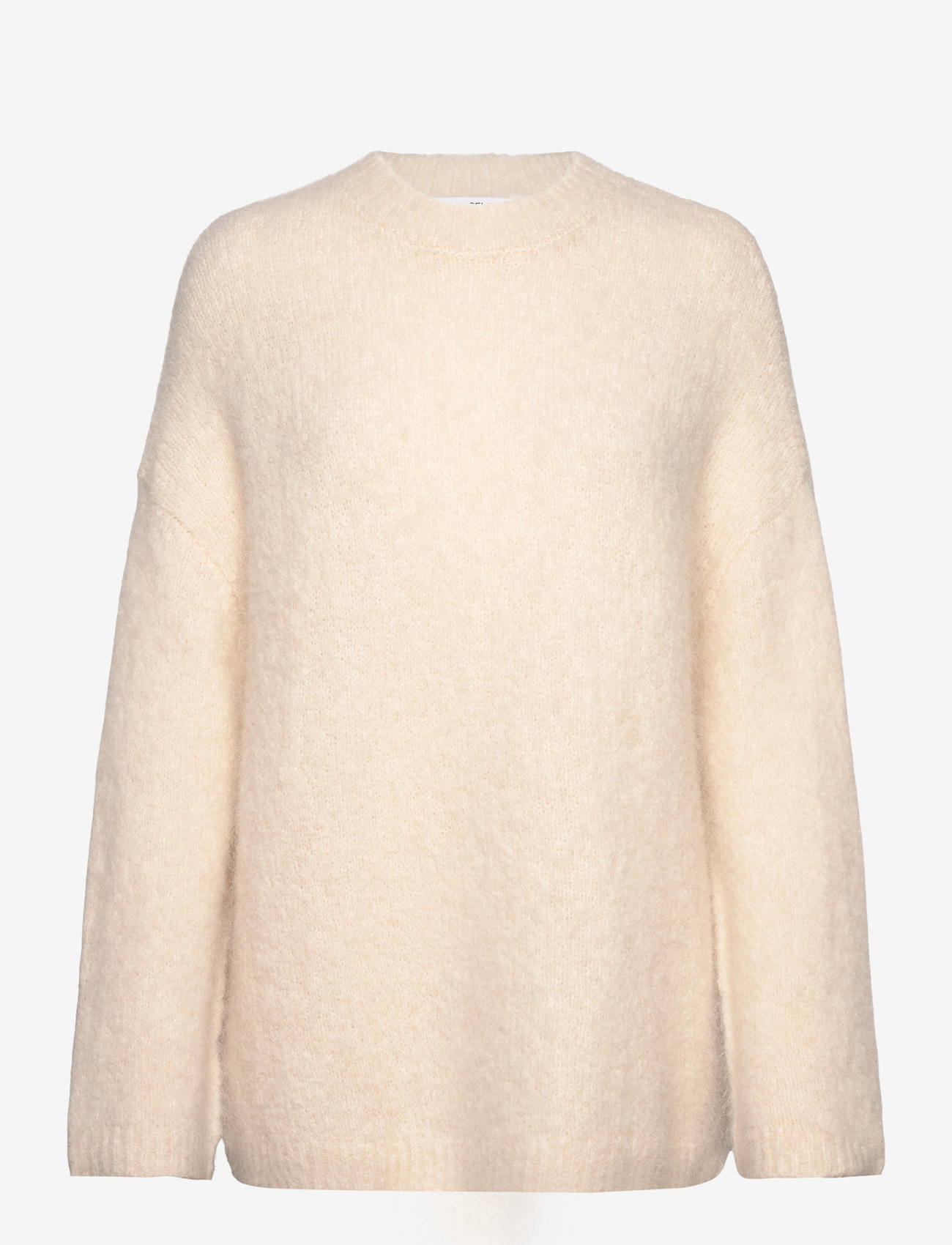 Selected - SLFGABELLA LS KNIT O-NECK CAMP - pullover - birch - 1