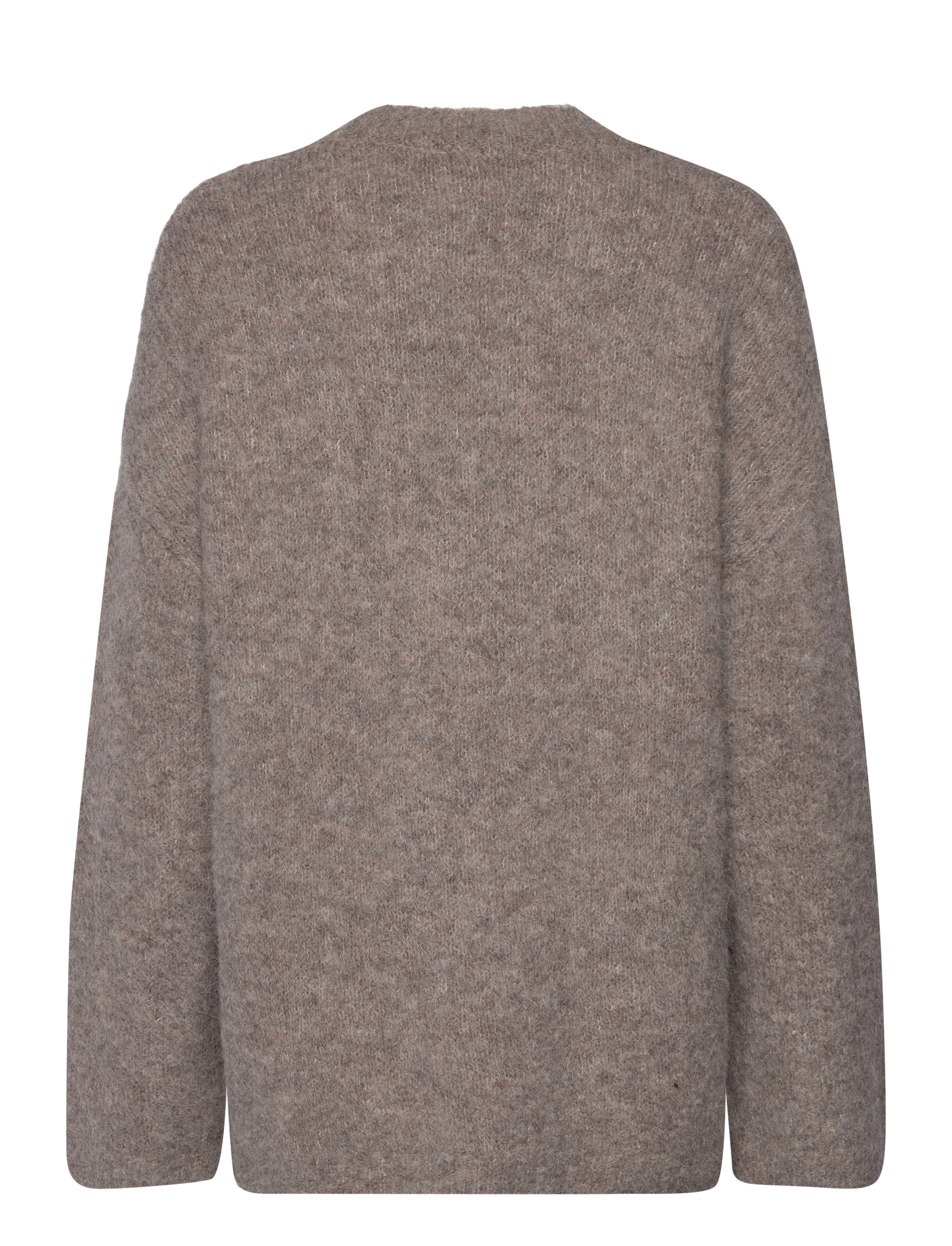 Selected - SLFGABELLA LS KNIT O-NECK CAMP - peysur - steel gray - 2