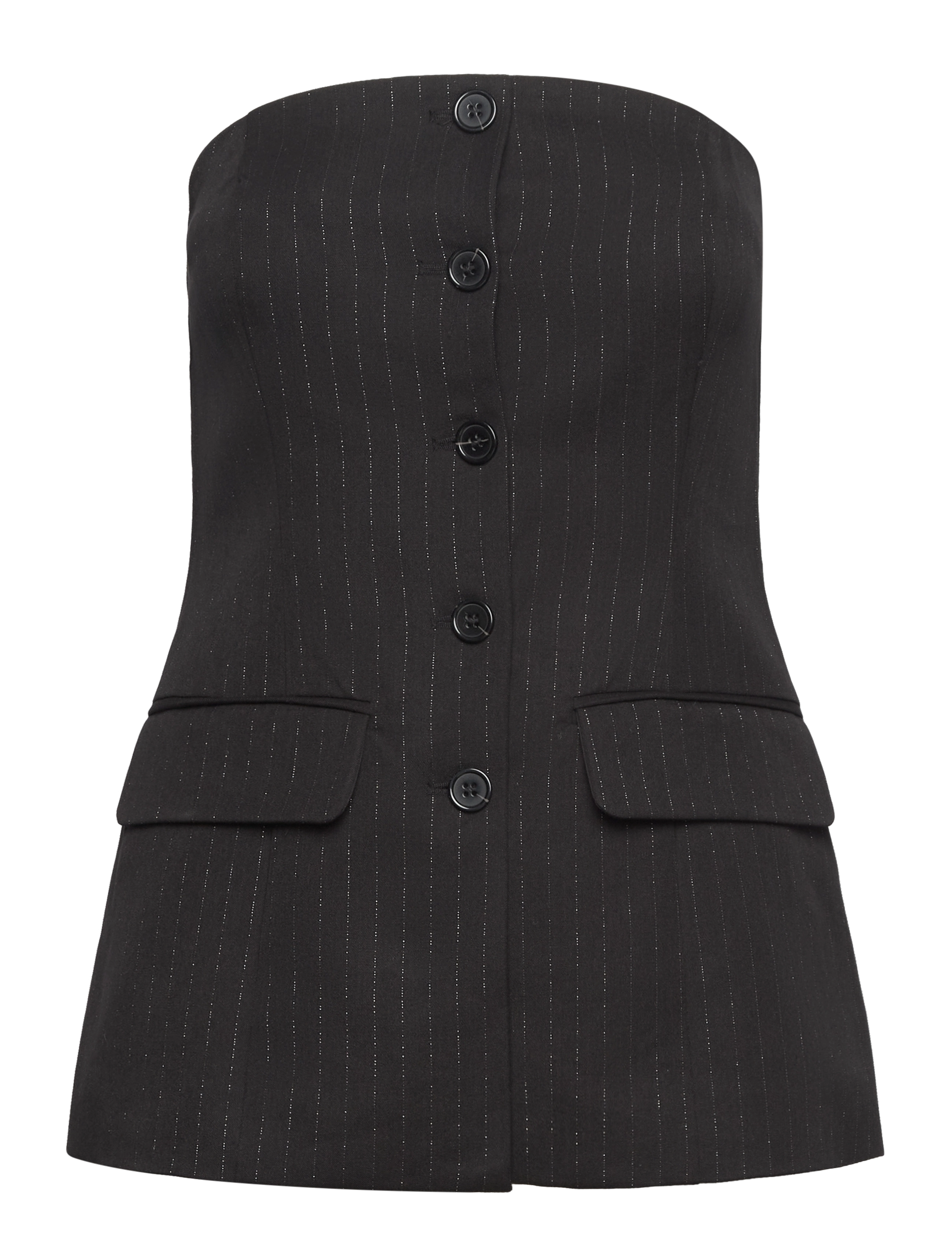 SELECTED Slfeli Bustier Oberteil Schwarz - 40 - Damen