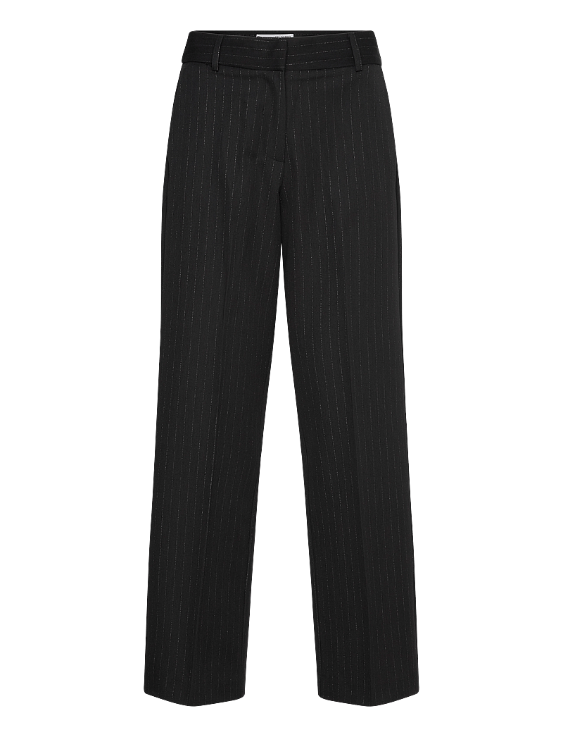 Selected - SLFELI-RITA MW WIDE PANT - hosen mit weitem bein - black - 1