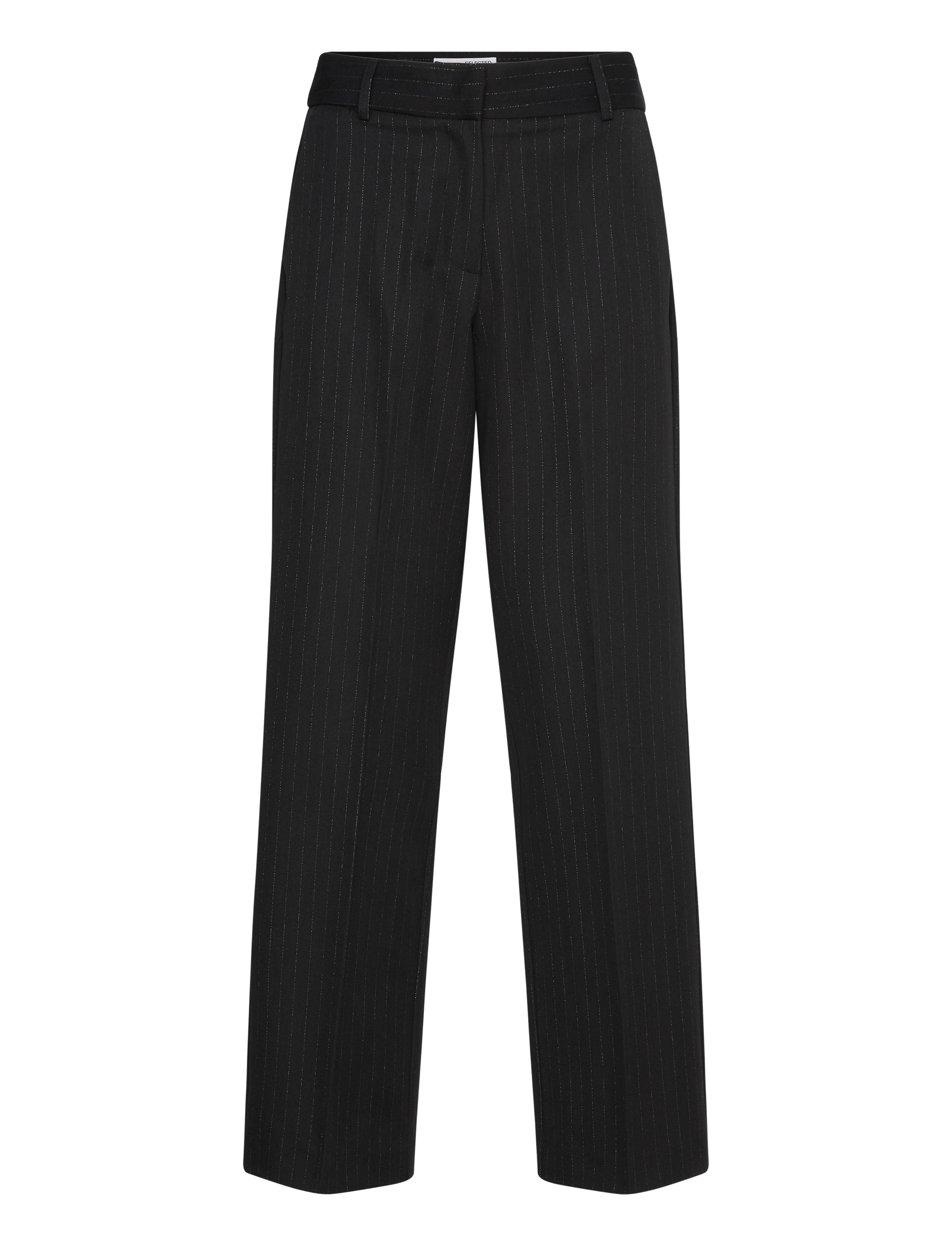 Selected SLFELI-RITA MW WIDE PANT - Bukser - BLACK / black